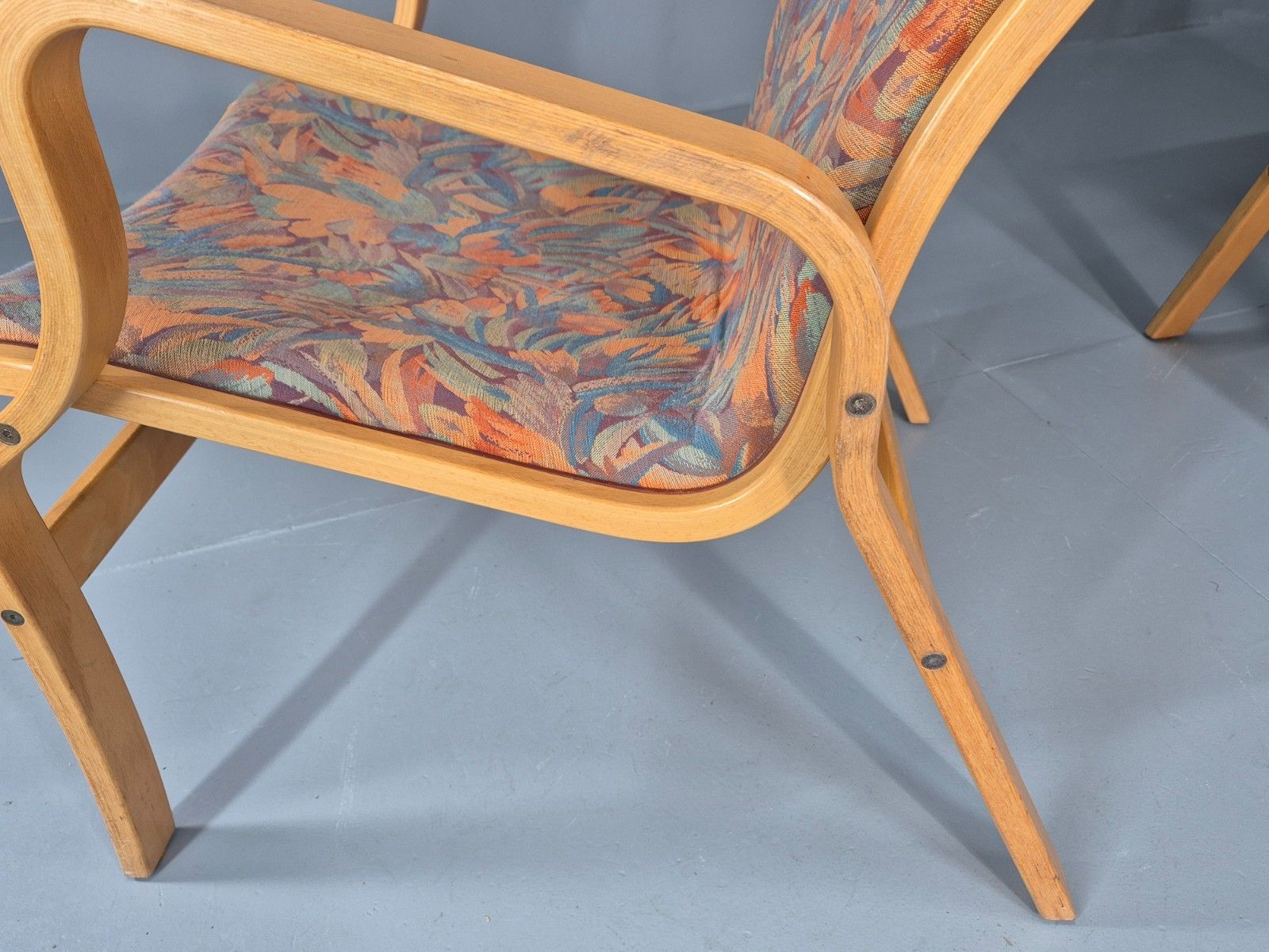 photo buy 2 Vintage Bentwood Lounge Chairs Finn Ostergaard 1980s Retro Mcm Eb11339 Mben