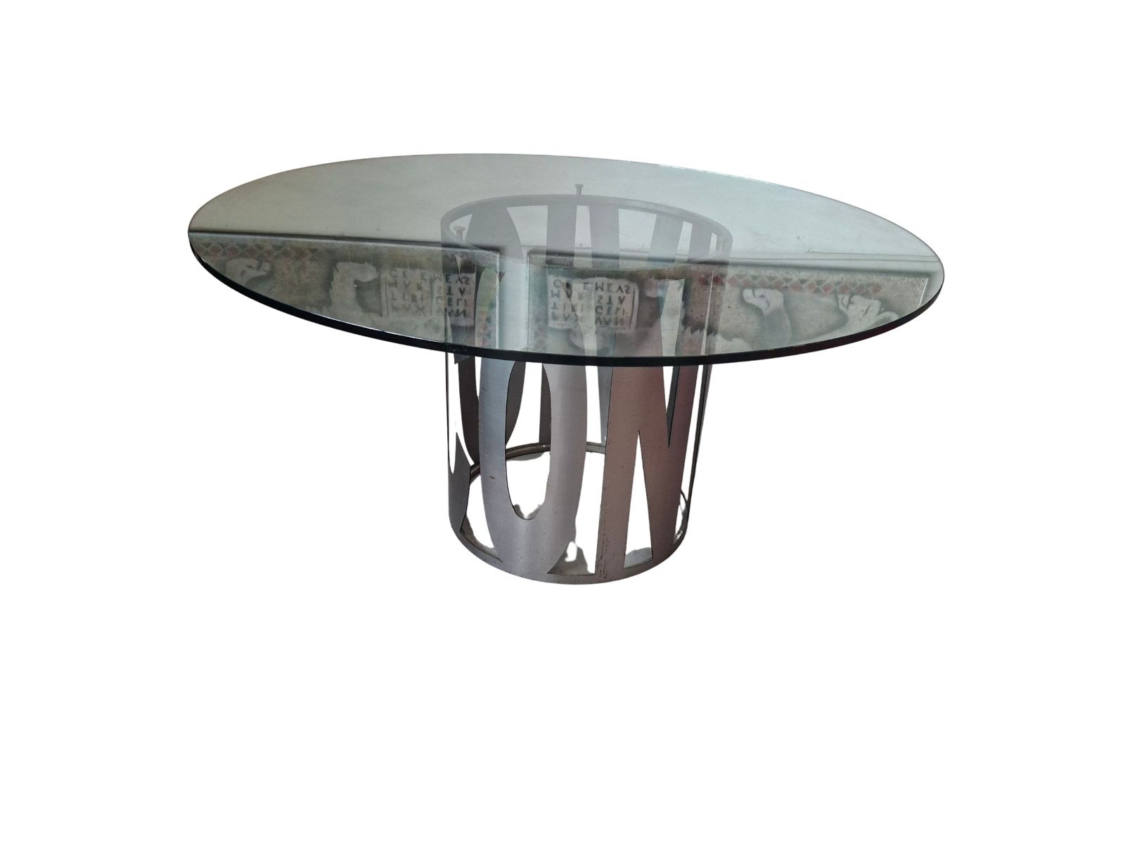 Tavolo Di Design Anni '80: Forza Industriale E Trasparenza photo Furniture