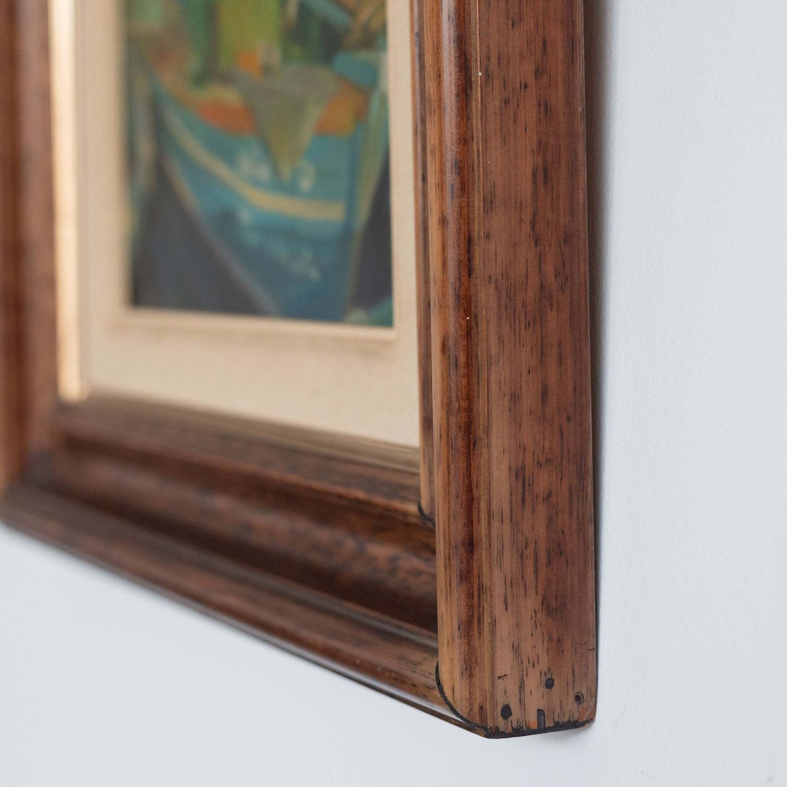 photo for sale Twee Post Impressionistische Olieverfschilderijen – Visser En Vissersboten
