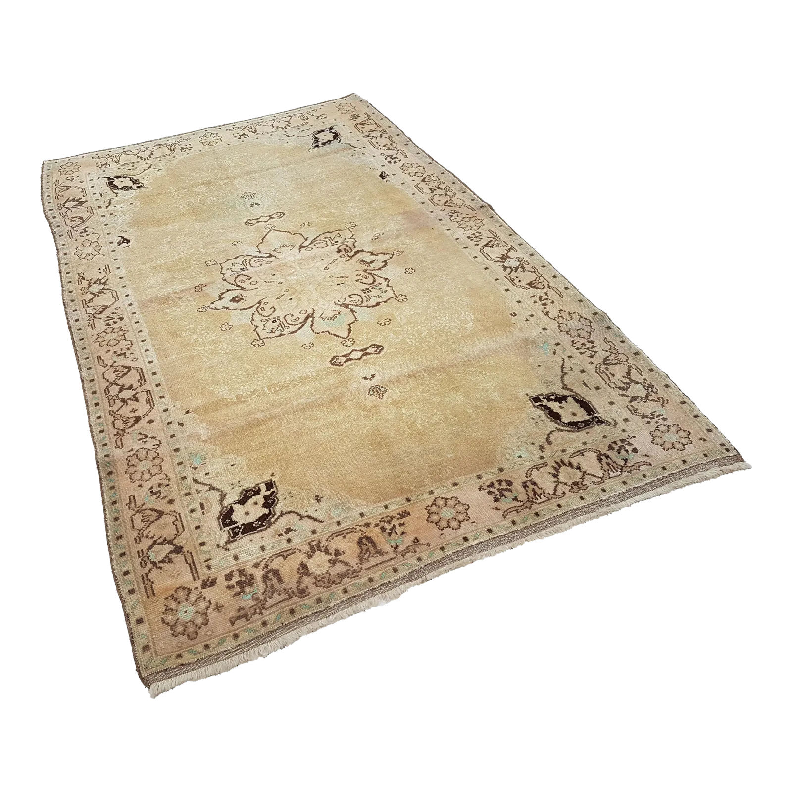 Faded Turkish Karapinar Rug 52'' X 86''