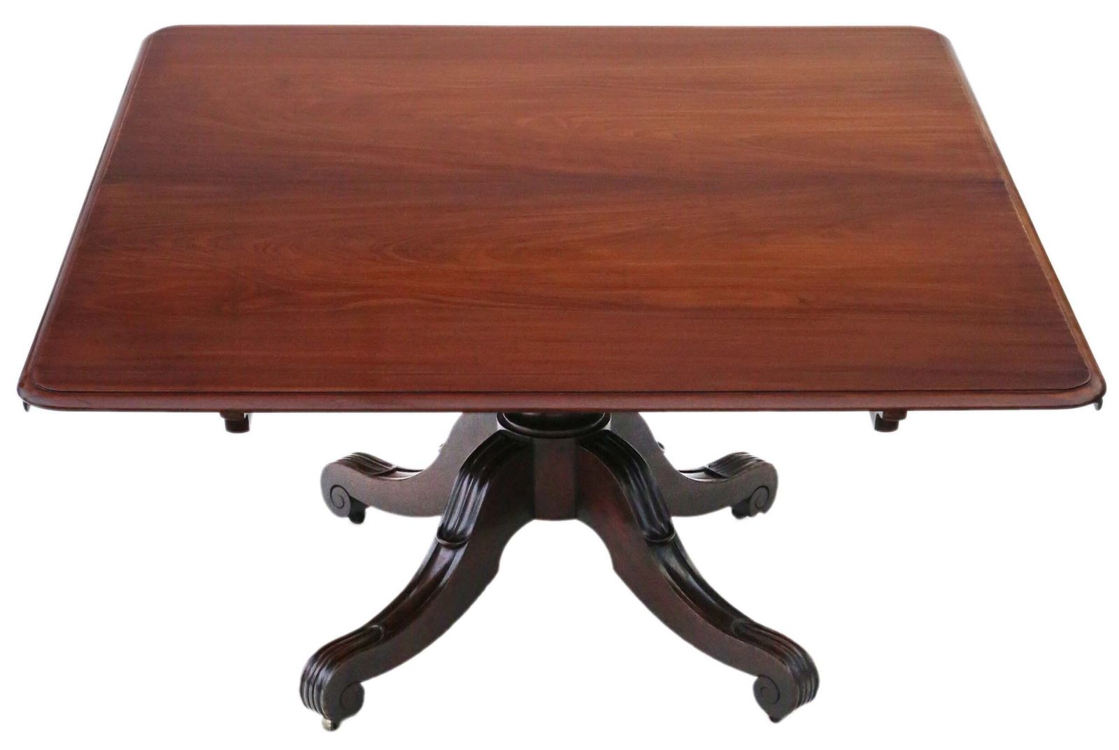 Antique 19th Century Large Cuban Mahogany Dining Table By James Mein  Fine Quality