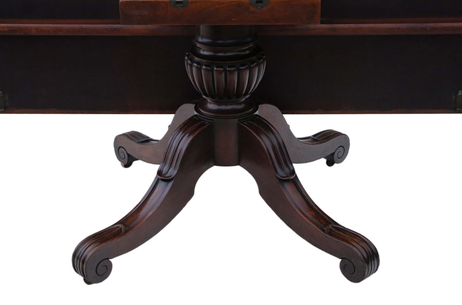 Furniture Antique 19th Century Large Cuban Mahogany Dining Table By James Mein  Fine Quality photo