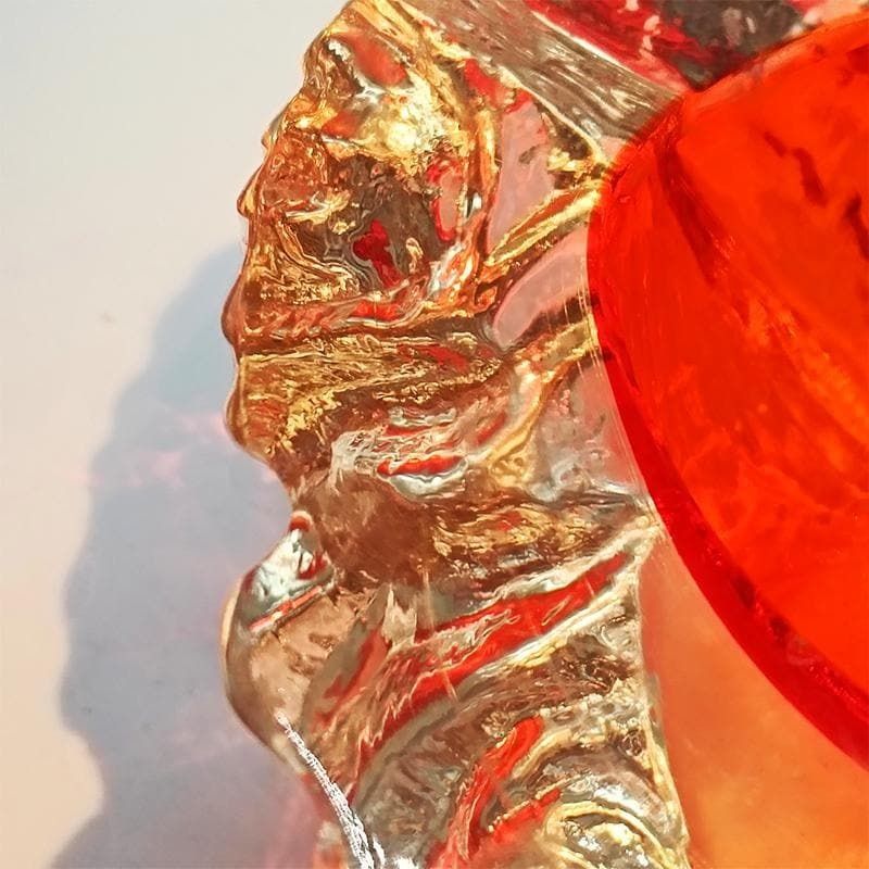 1960s Big Geode   Ashtray Or Catch All In Murano Glass Hand Made By Flavio Poli For Seguso. Made In Italy photo buy