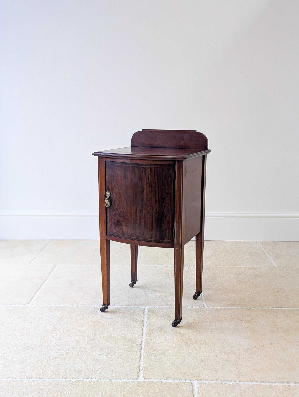 Antique Late Victorian Mahogany Bedside Cabinet C.1890
