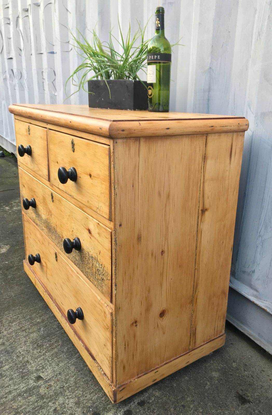 Charming Victorian 19th Century Farmhouse Pine " Over 2 Chest Of Draws photo Furniture