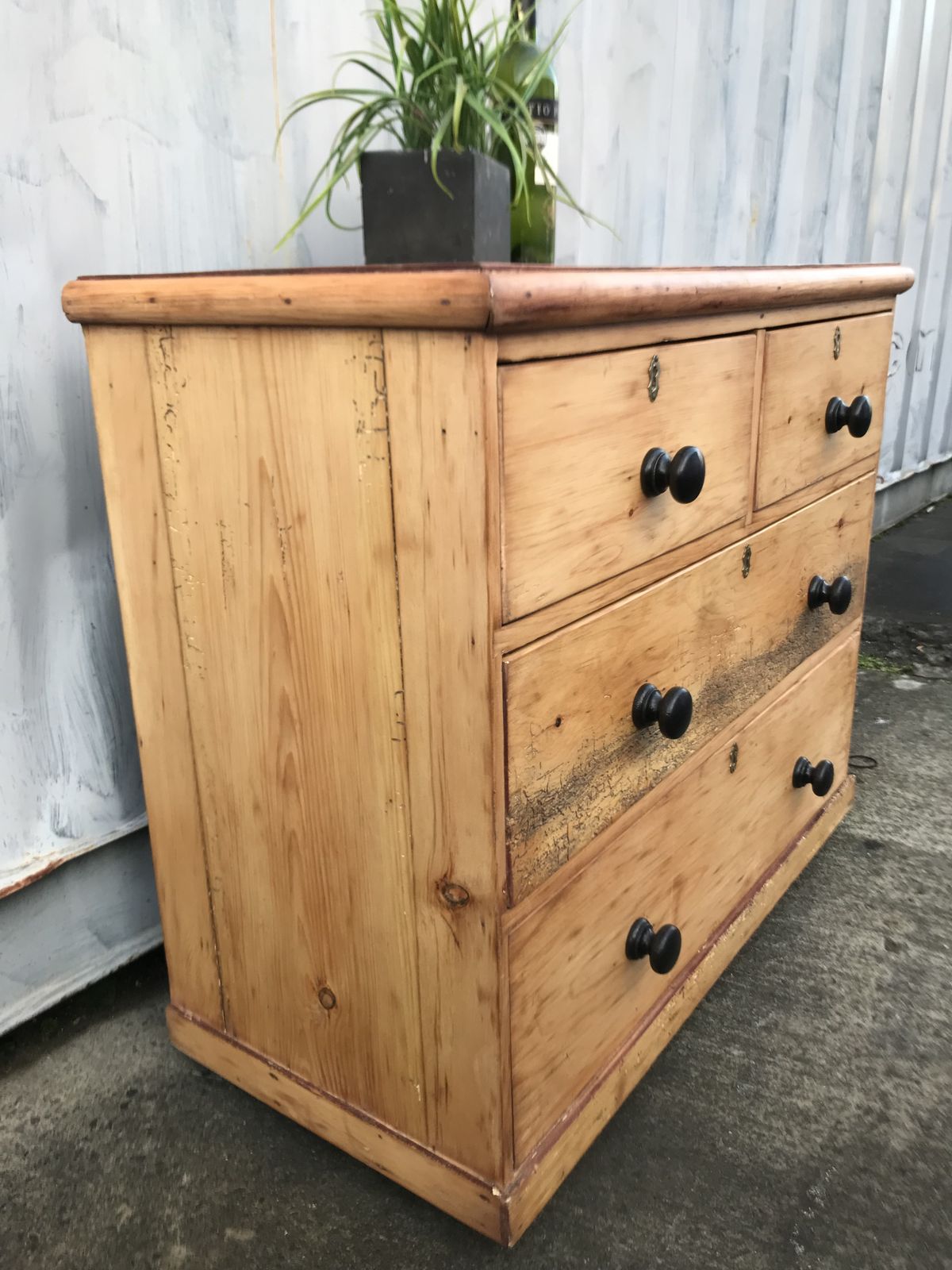 Charming Victorian 19th Century Farmhouse Pine " Over 2 Chest Of Draws photo 365.0