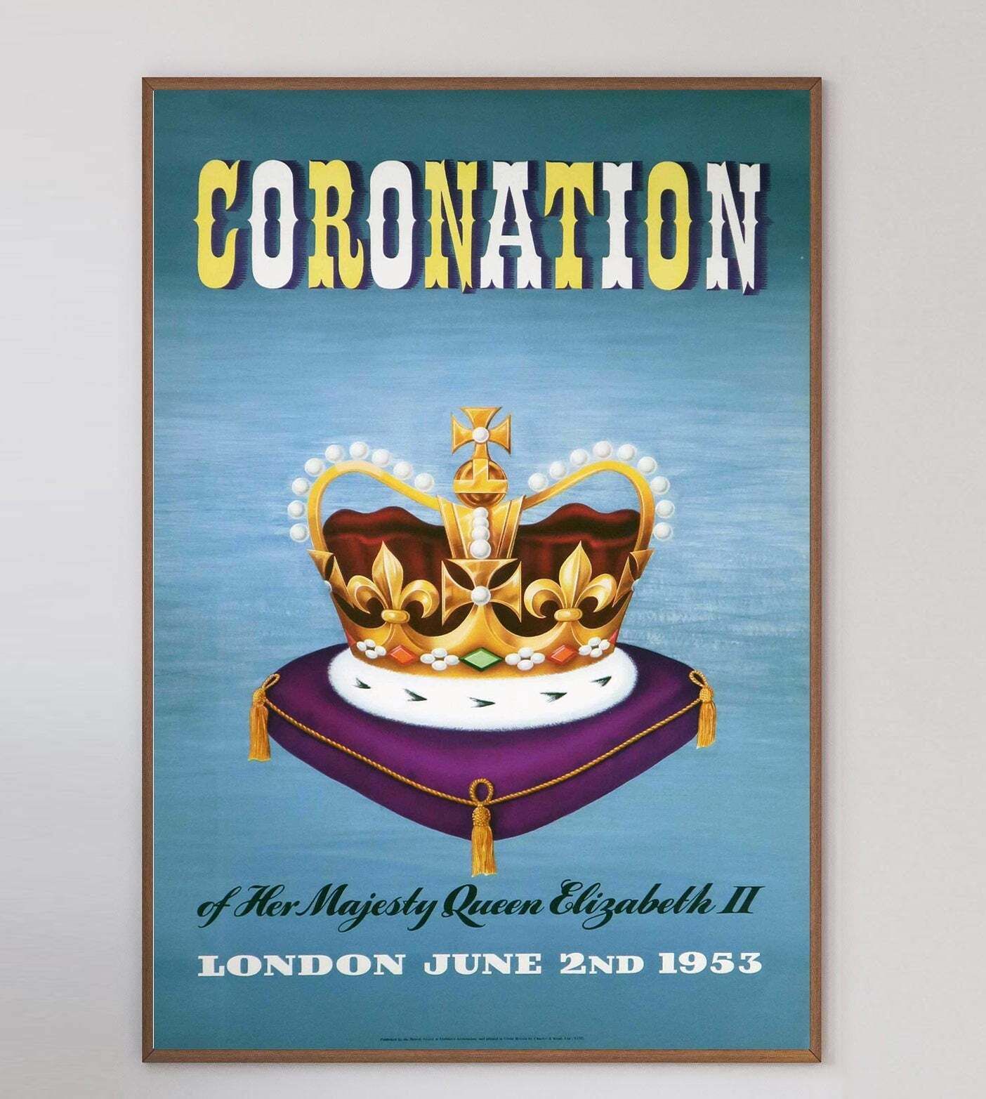 Coronation Of Queen Elizabeth II , " Original Vintage Poster" photo 1053.0