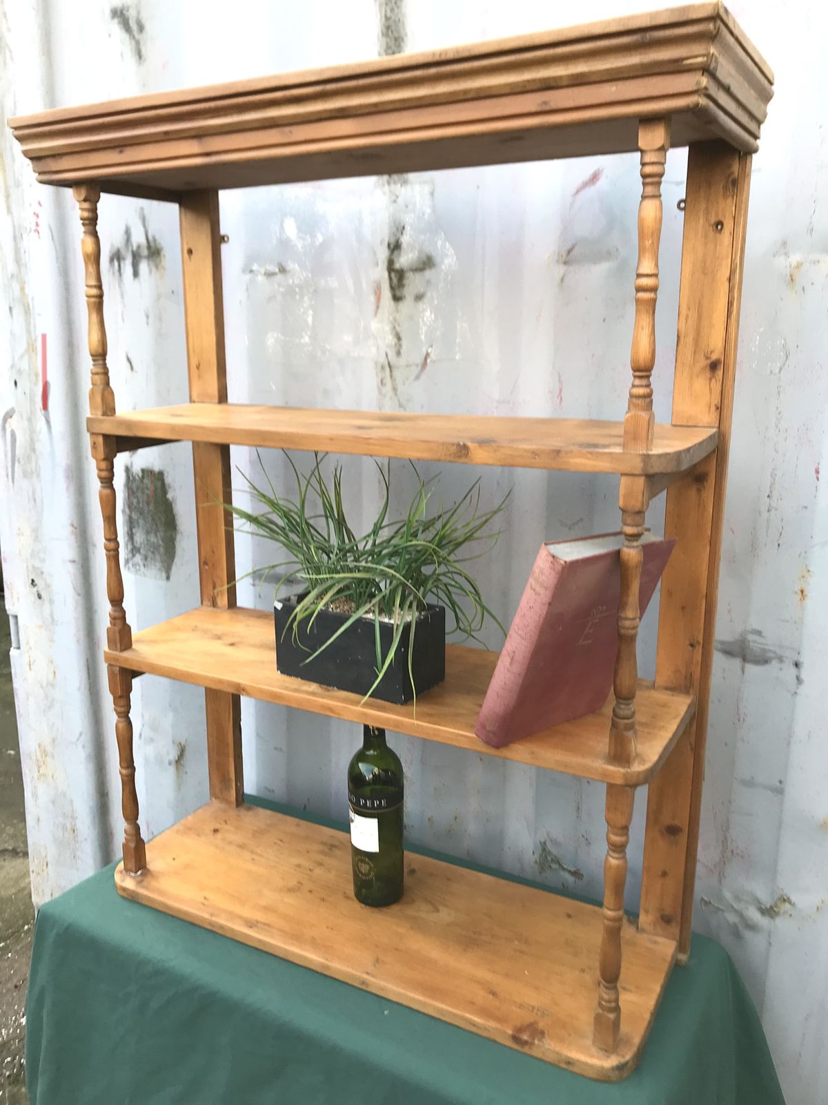 Wonderful 19th Century Late Victorian Pine 3 Trier Wall Hanging Shelfs photo for sale