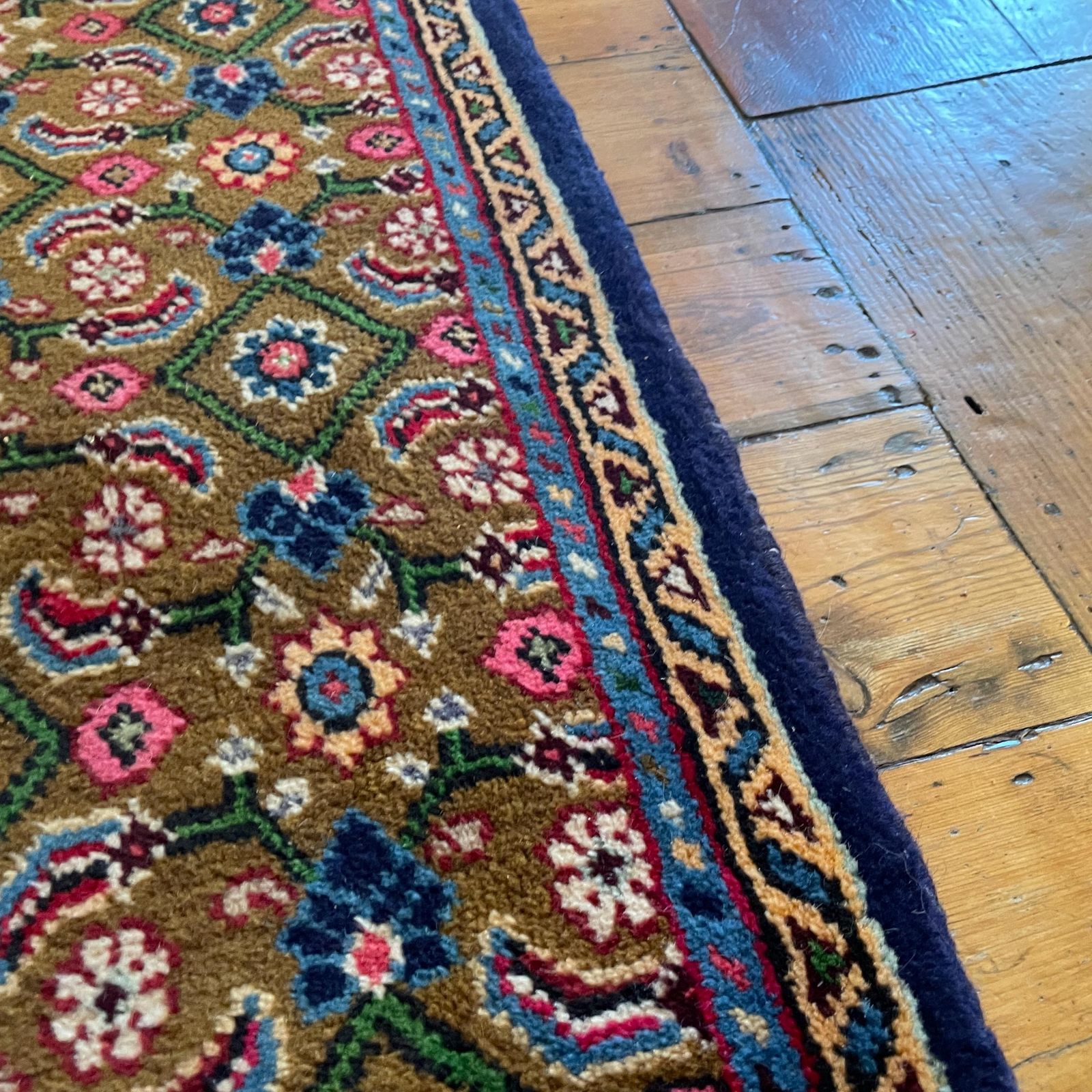 photo furniture Antique Hand Woven Rug Carpet Mat Rectangle Wool Vintage Pattern Floor Mat Handmade Textile Patterned 124x57cm Runner Multicoloured Tassels