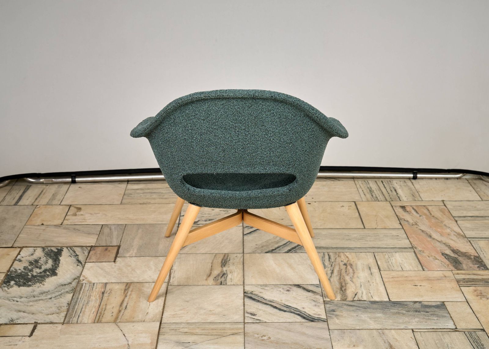 Shell Lounge Chair By Miroslav Navratil, 1960s, Czechoslovakia photo vinterior