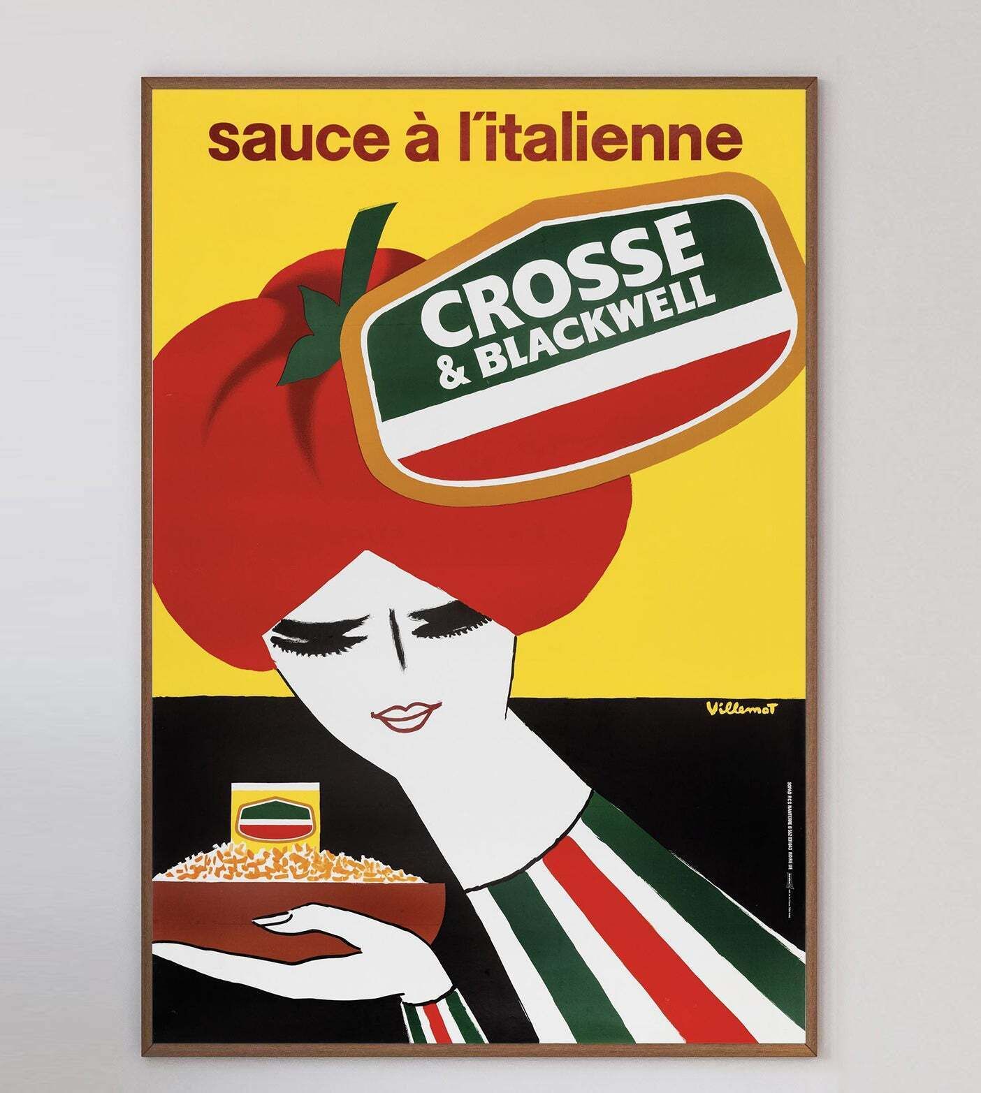 Crosse & Blackwell Italian Sauce   Villemot Original Vintage Poster photo 906.0
