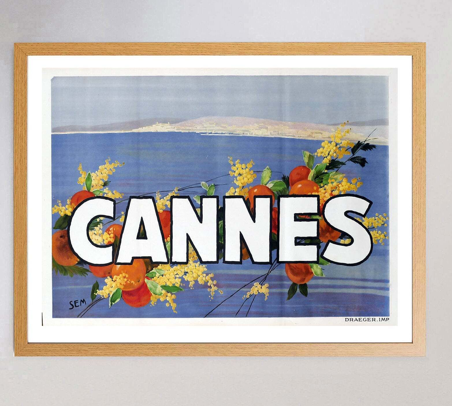 Cannes Original Vintage Poster photo for sale