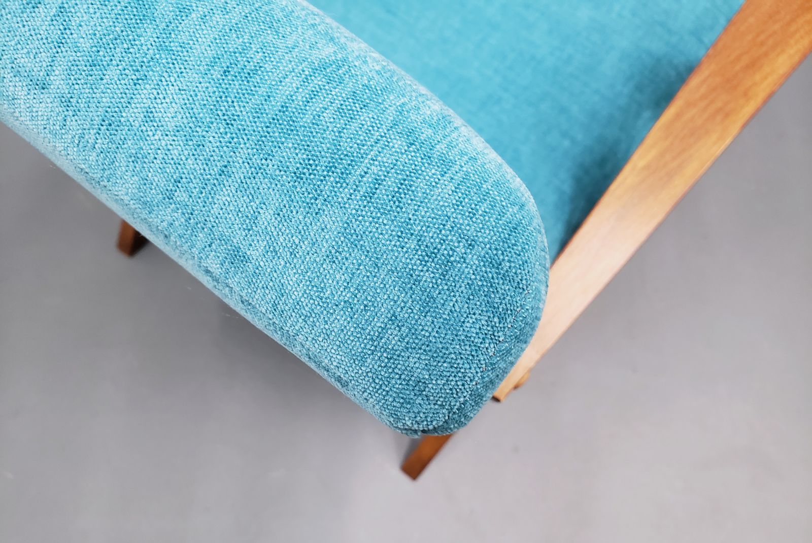 One Left   Mid Century Easy Chair Model B   310 Var In Turquoise photo for sale