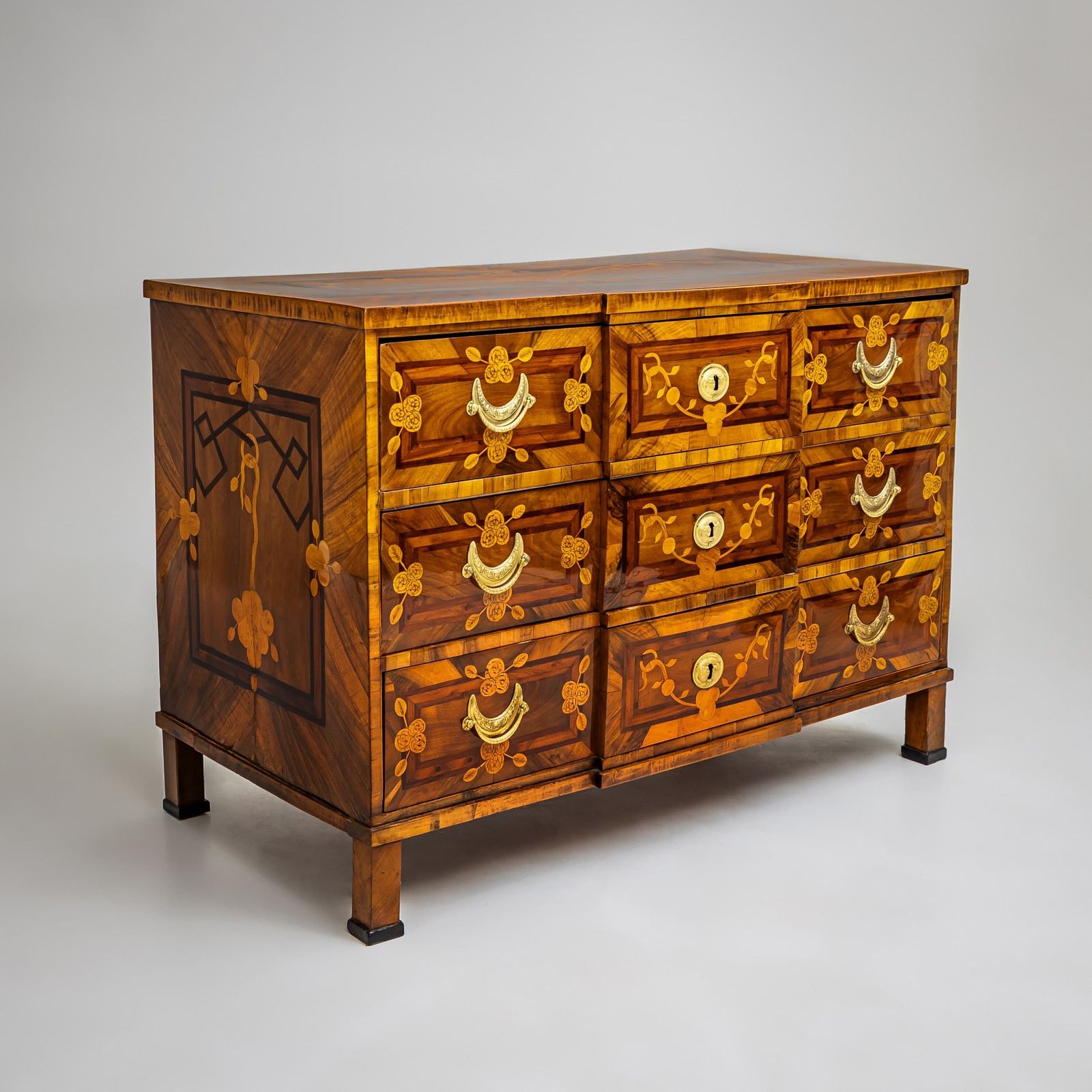 Louis Seize Marquetry Chest Of Drawers Late 18th Century photo buy