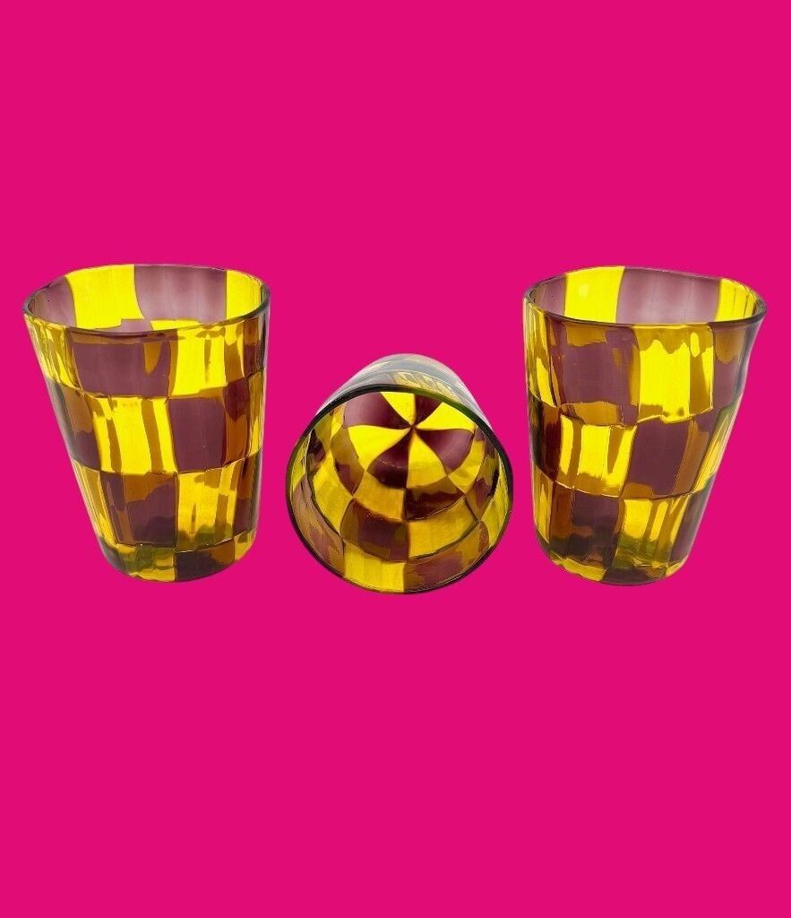 A Set Of Six Italian Handblown Murano Glass Tumblers photo 550.0