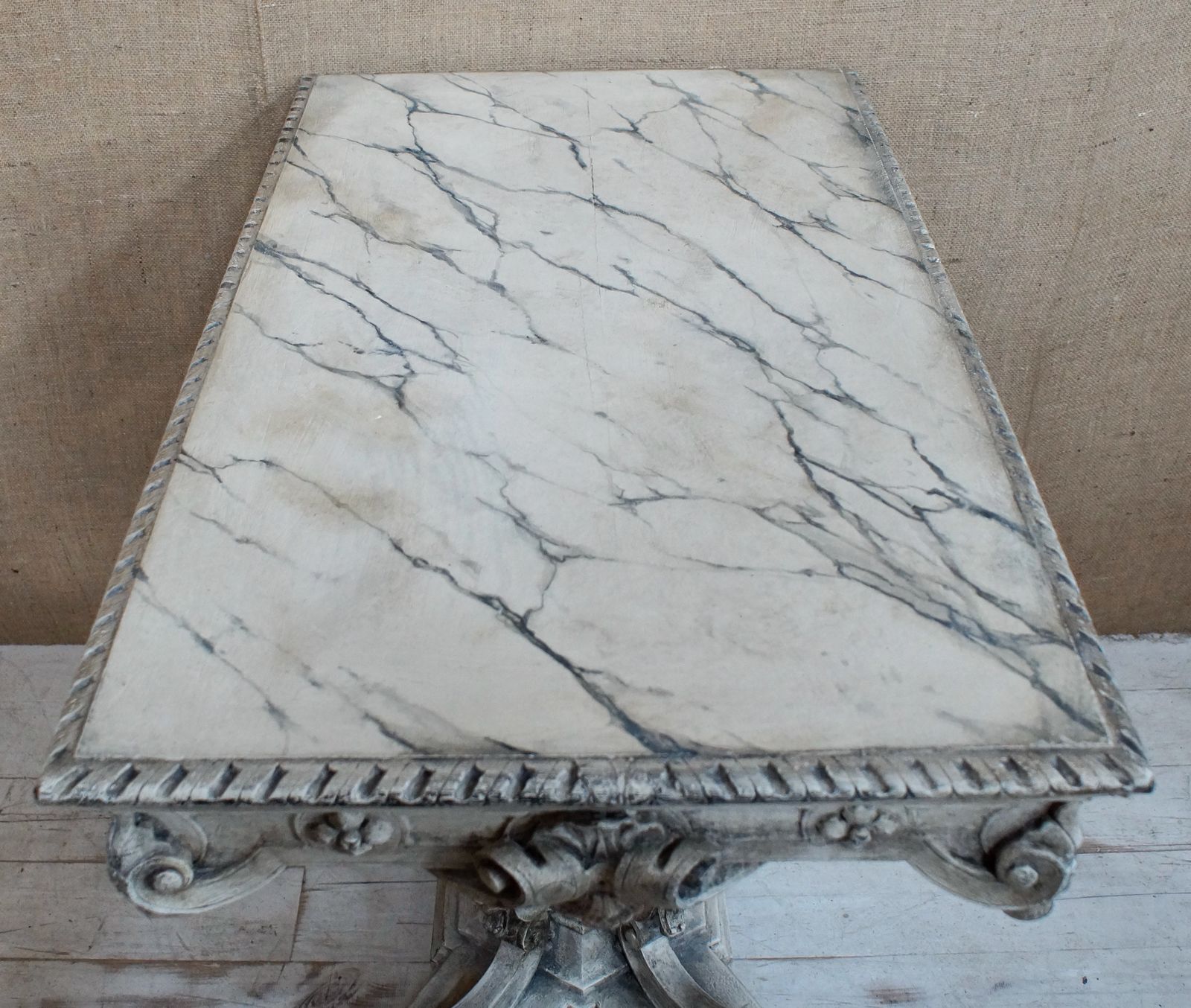 Victorian Italian Baroque Painted Faux Marble Centre Table photo 1700.0