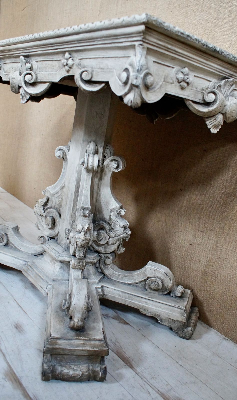 Victorian Italian Baroque Painted Faux Marble Centre Table photo buy