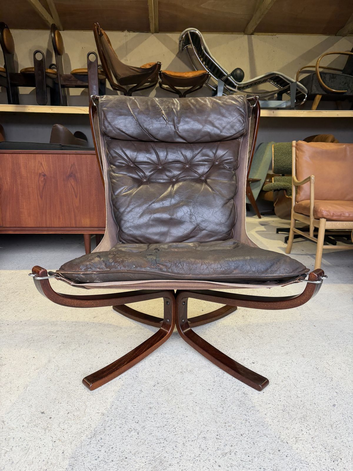 Mid Century Falcon Chair By Sigurd Ressell For Vatne Mobel Norway