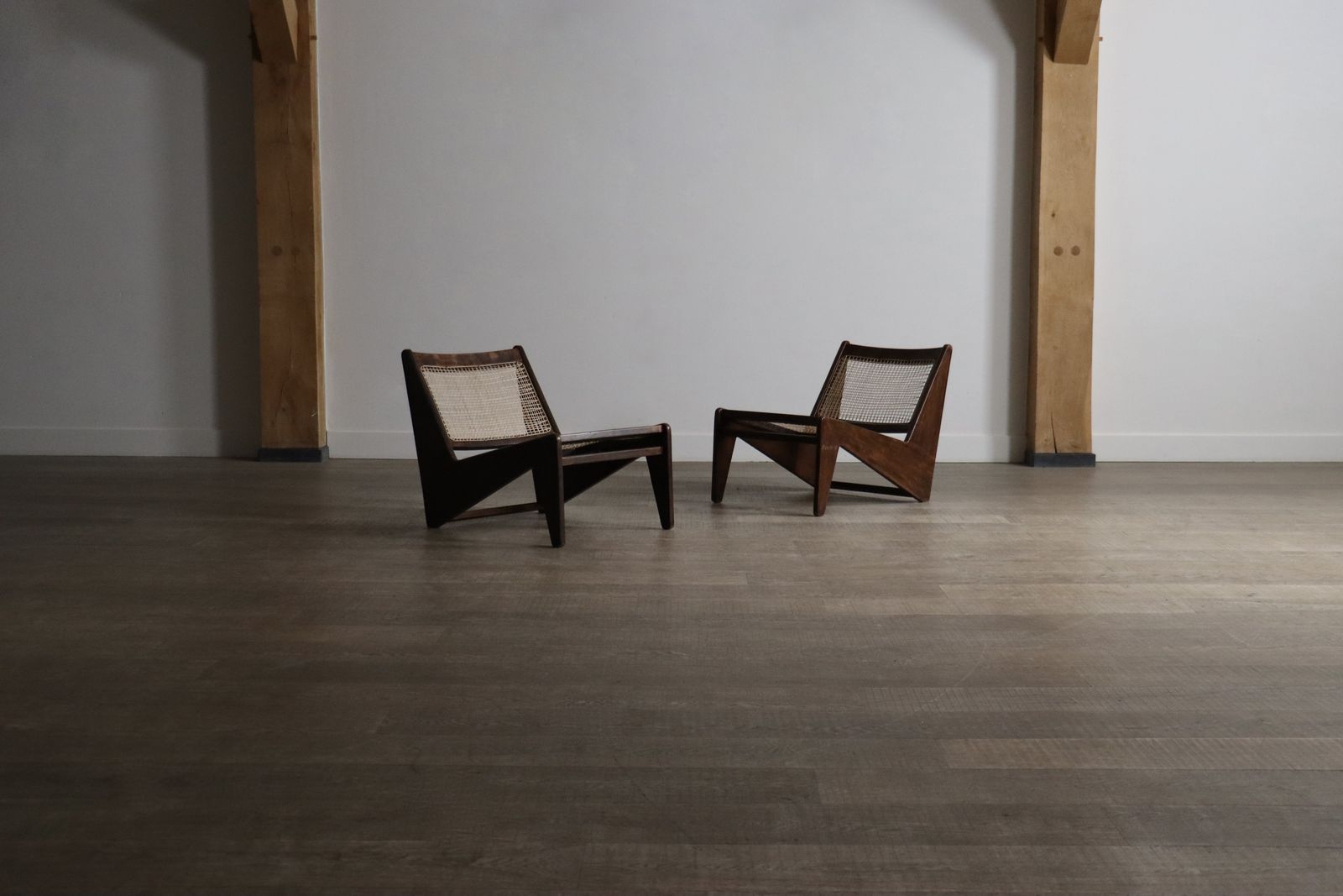Pierre Jeanneret Kangaroo Chairs Pj Si 59, India, 1955