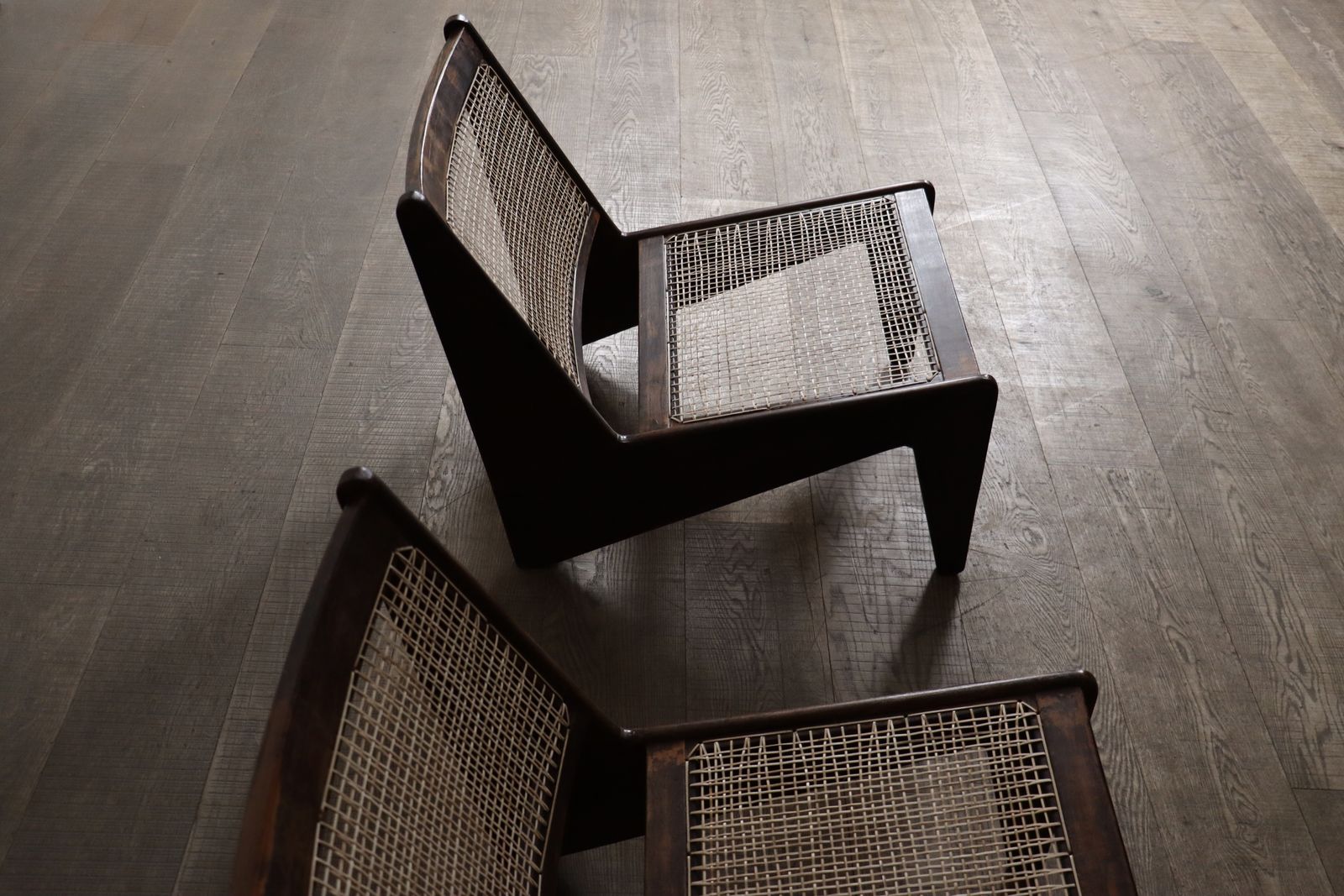 Pierre Jeanneret Kangaroo Chairs Pj Si 59, India, 1955 photo for sale