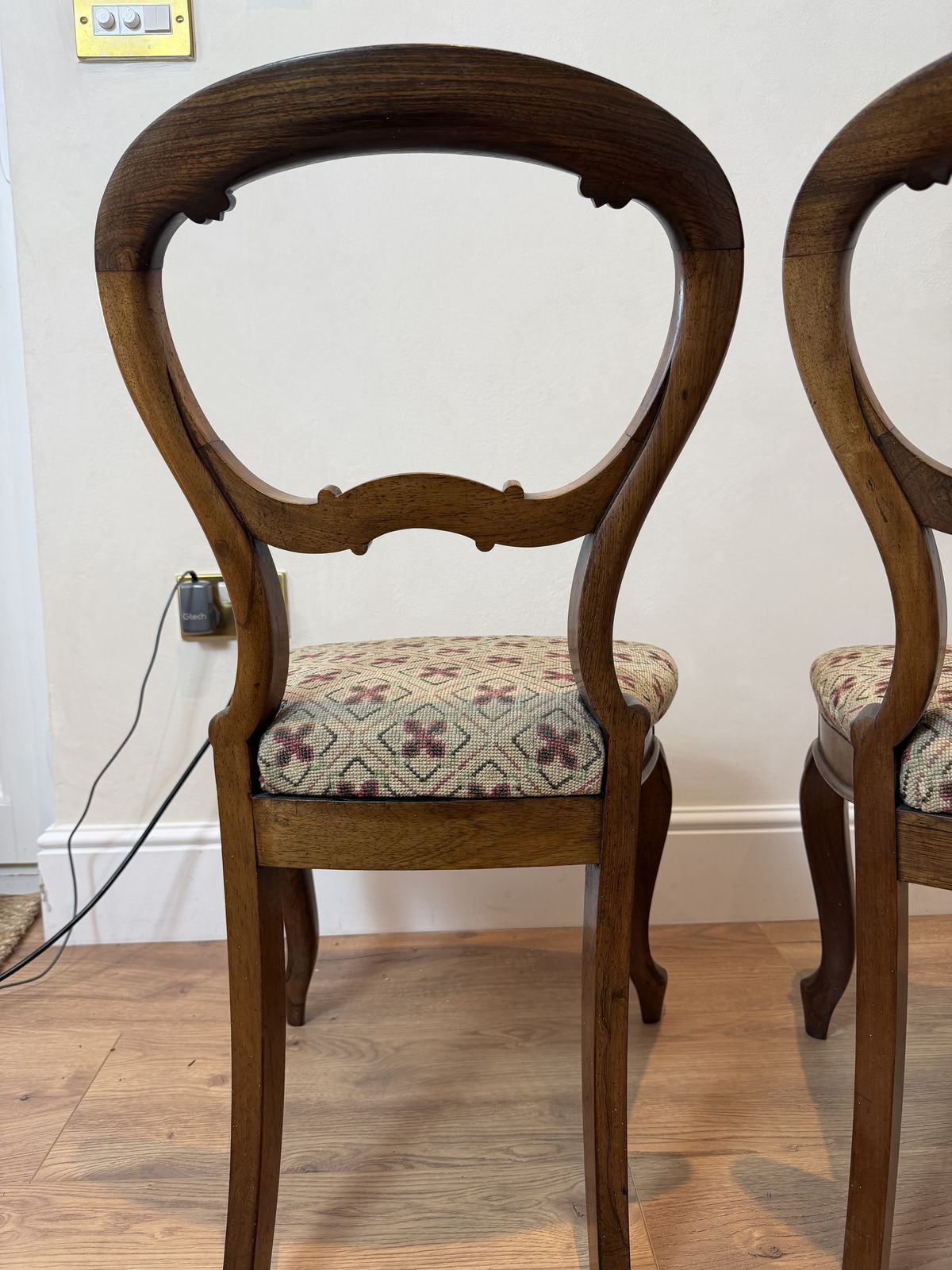 Late 19th – Early 20th Century Set Of 4 Balloon Back Chairs photo for sale