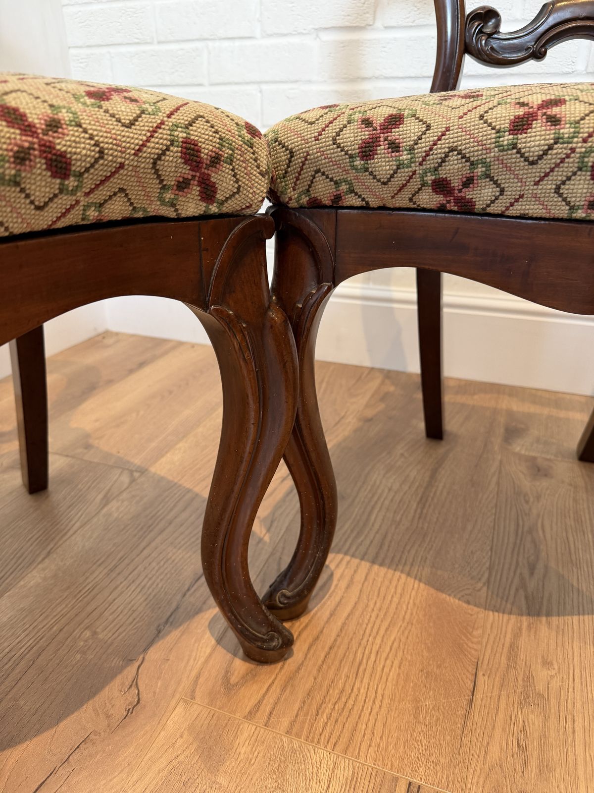Late 19th – Early 20th Century Set Of 4 Balloon Back Chairs photo for sale