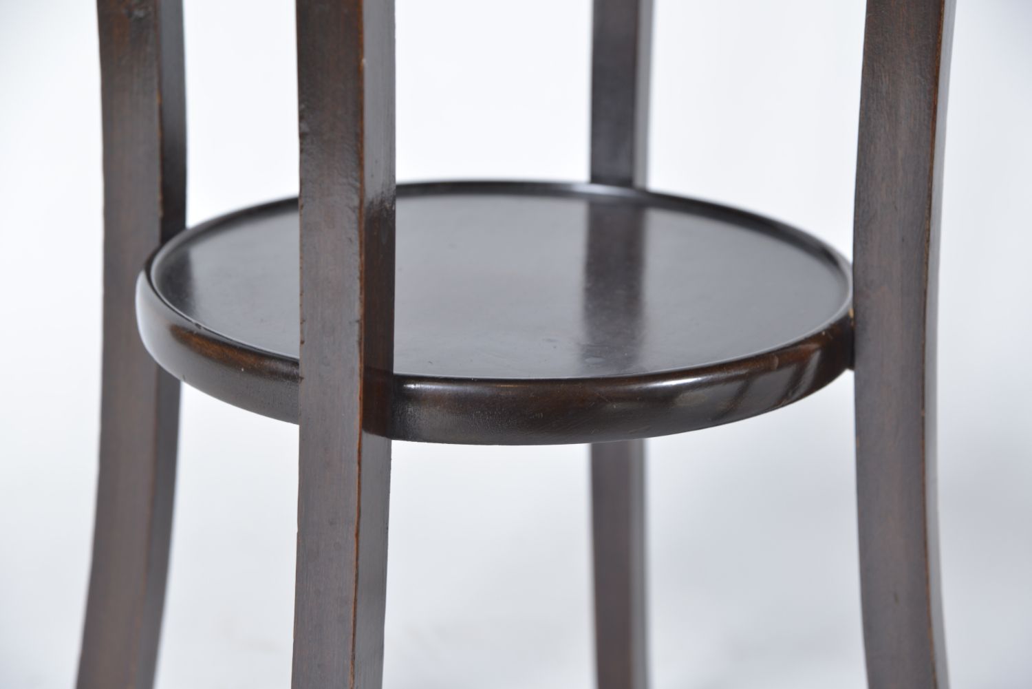 Pair Antique Mahogany Birch Wood Plant Stands Jardinières Torchiere English photo buy