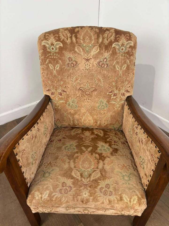 Vintage Upholstered Armchair photo Furniture