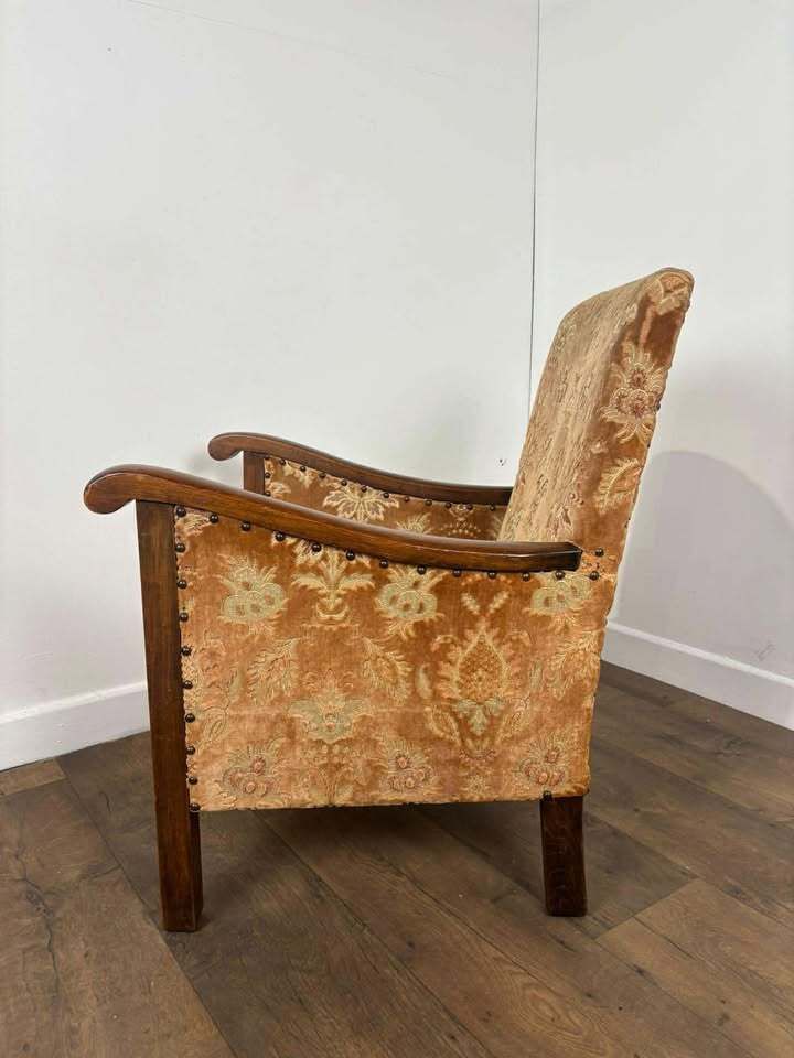 Vintage Upholstered Armchair photo vinterior