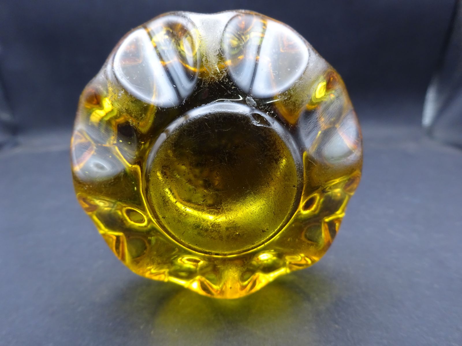 Victorian Yellow/Amber Glass Door Knob photo for sale