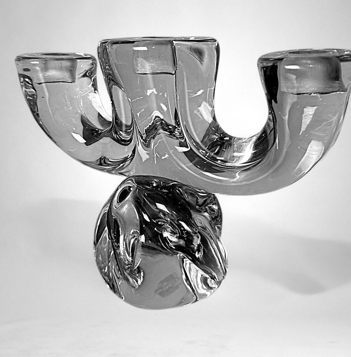 Home Decor Art Deco French Crystal Candle Holder Crystal De Vannes Style photo