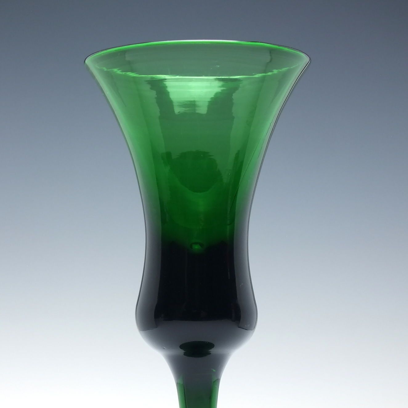 Rare 19th Century Green Wine Glass C1880 photo for sale