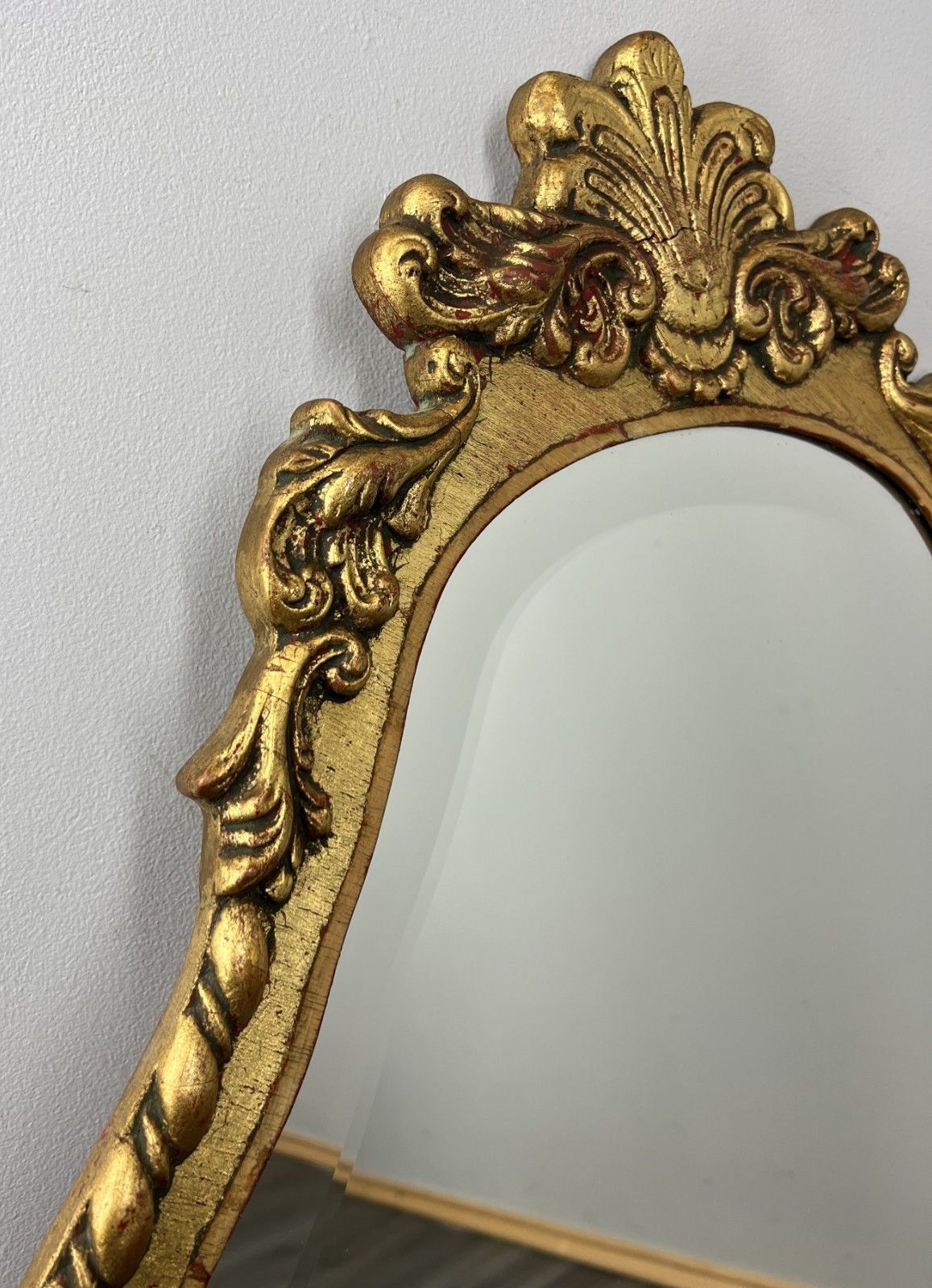Mirror Vintage French Ornate Wall Mirror Gold Finish Wall Decor Lot 4716 photo Home Decor