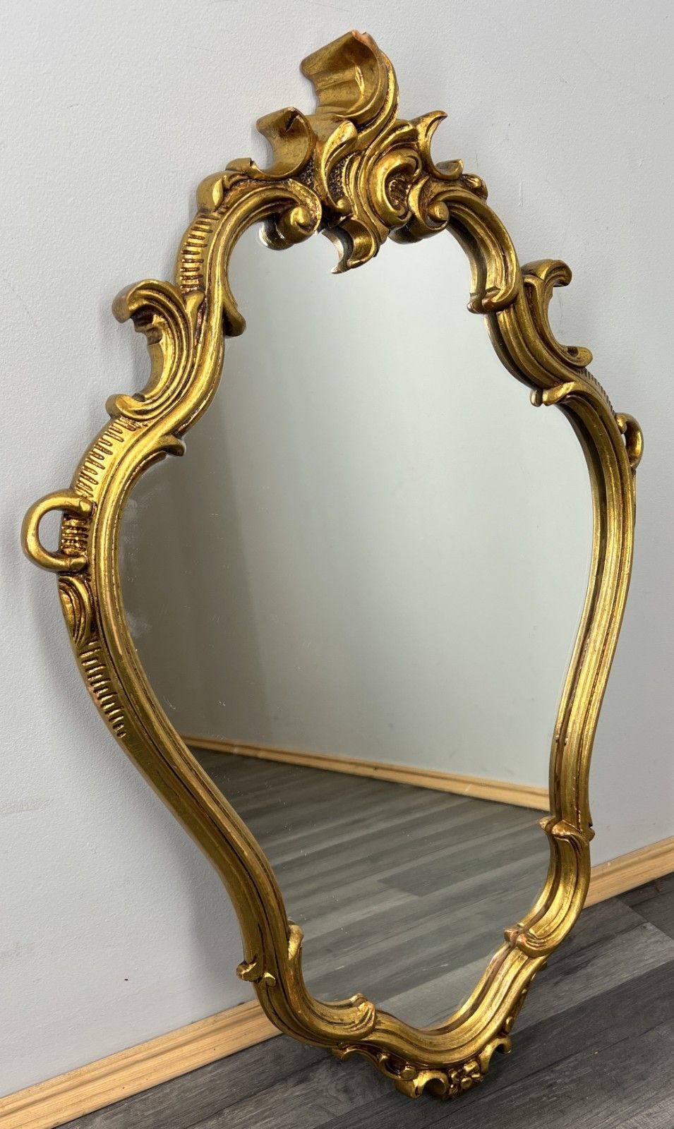Mirror Vintage French Ornate Wall Mirror Gold Finish Wall Decor Lot 4711