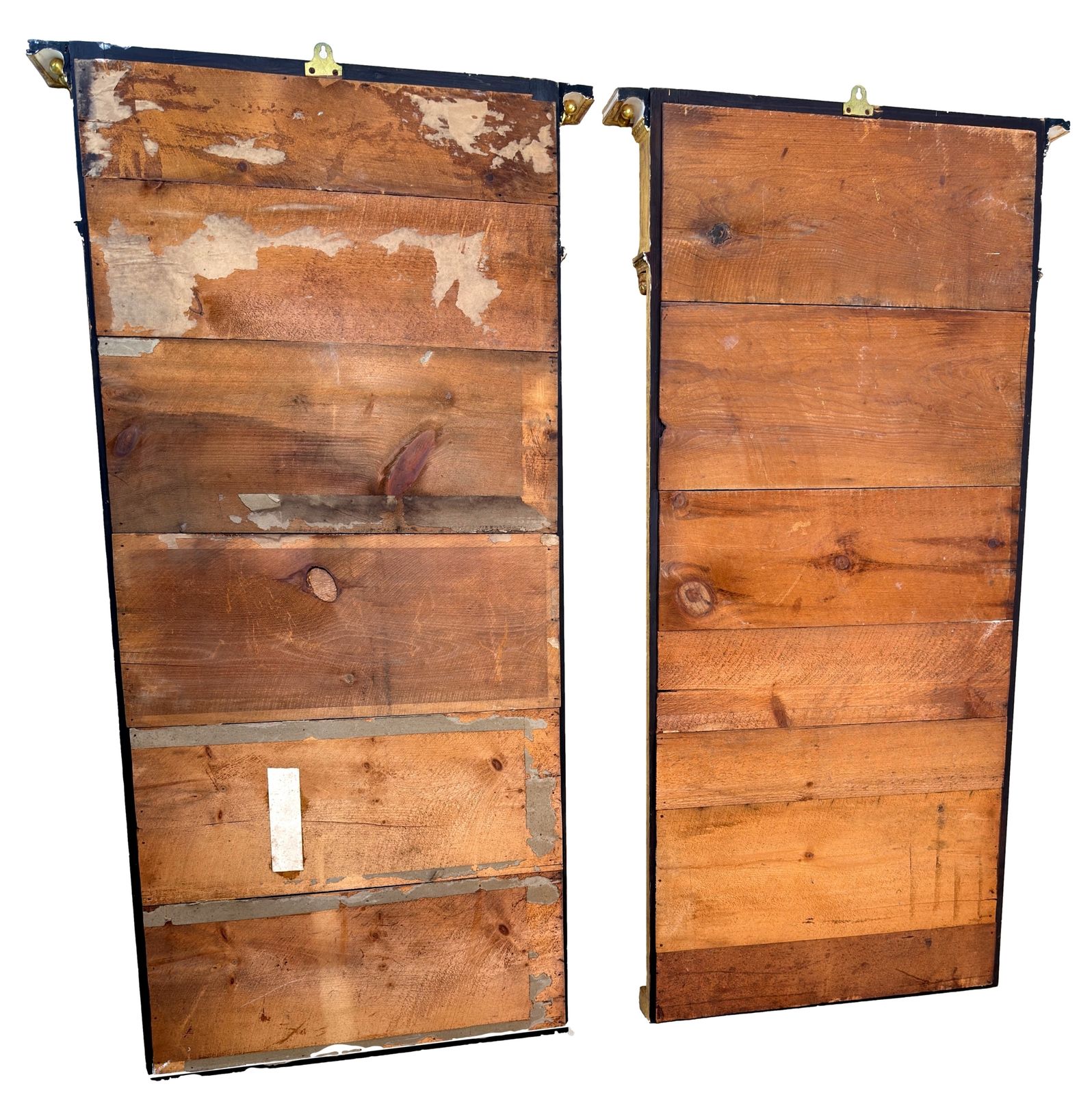 photo vinterior Pair Of Early 19th Century Painted & Gilded Pier Mirrors (England, Circa 1820)