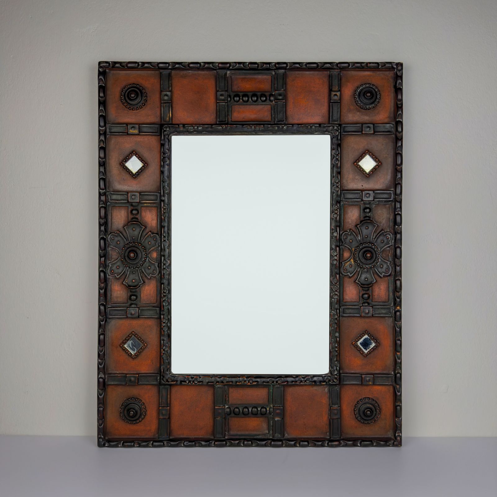 Vintage Wall Mirror By Palladio, Italy, 1960s
