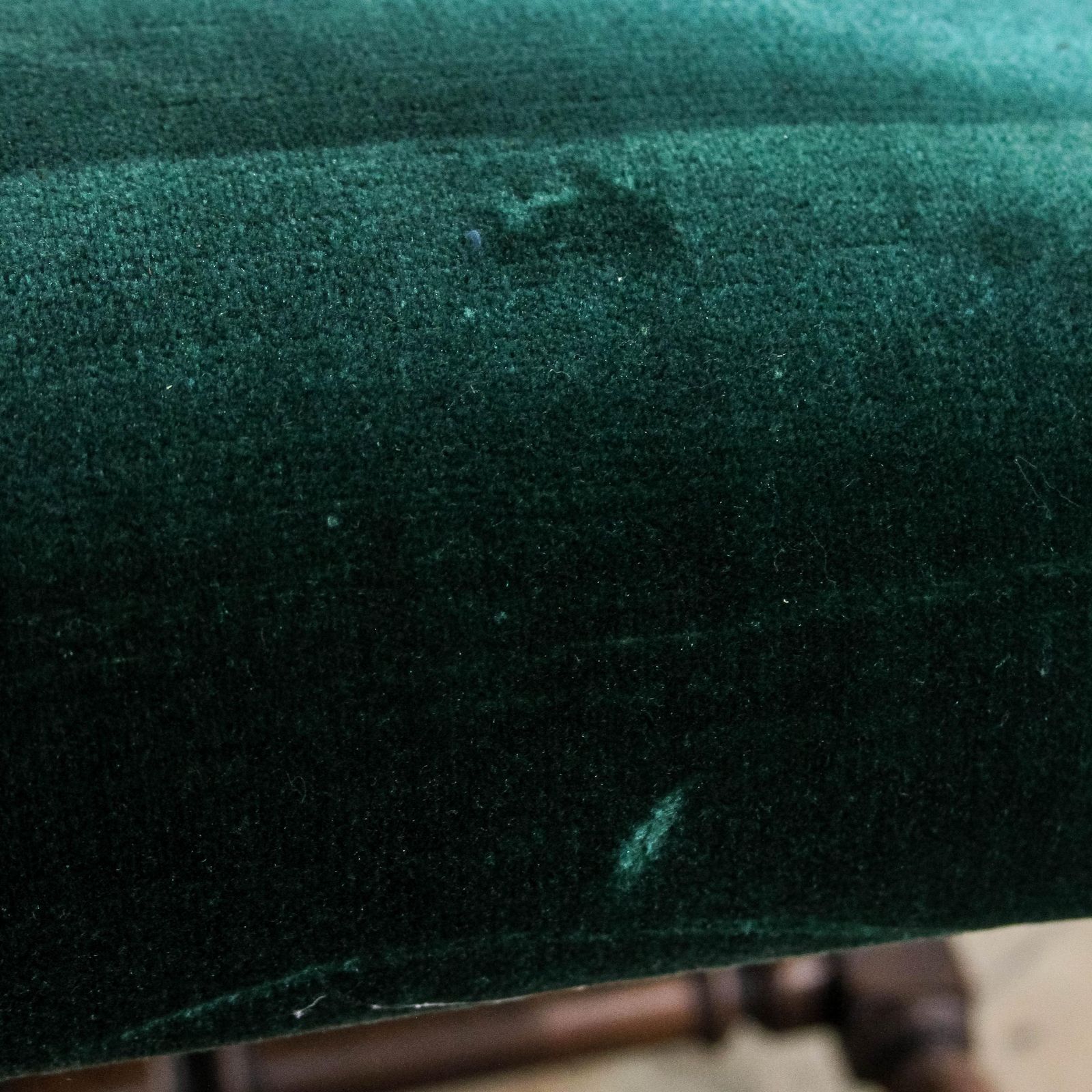 photo for sale Antique Victorian Green Upholstered Armchair
