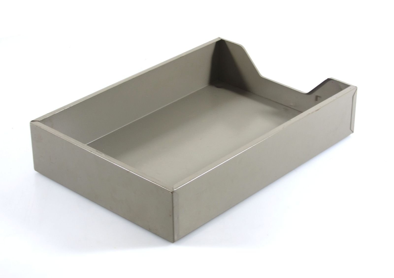 Bauhaus Style 1920s Vintage Industrial Grey Letter Tray photo for sale