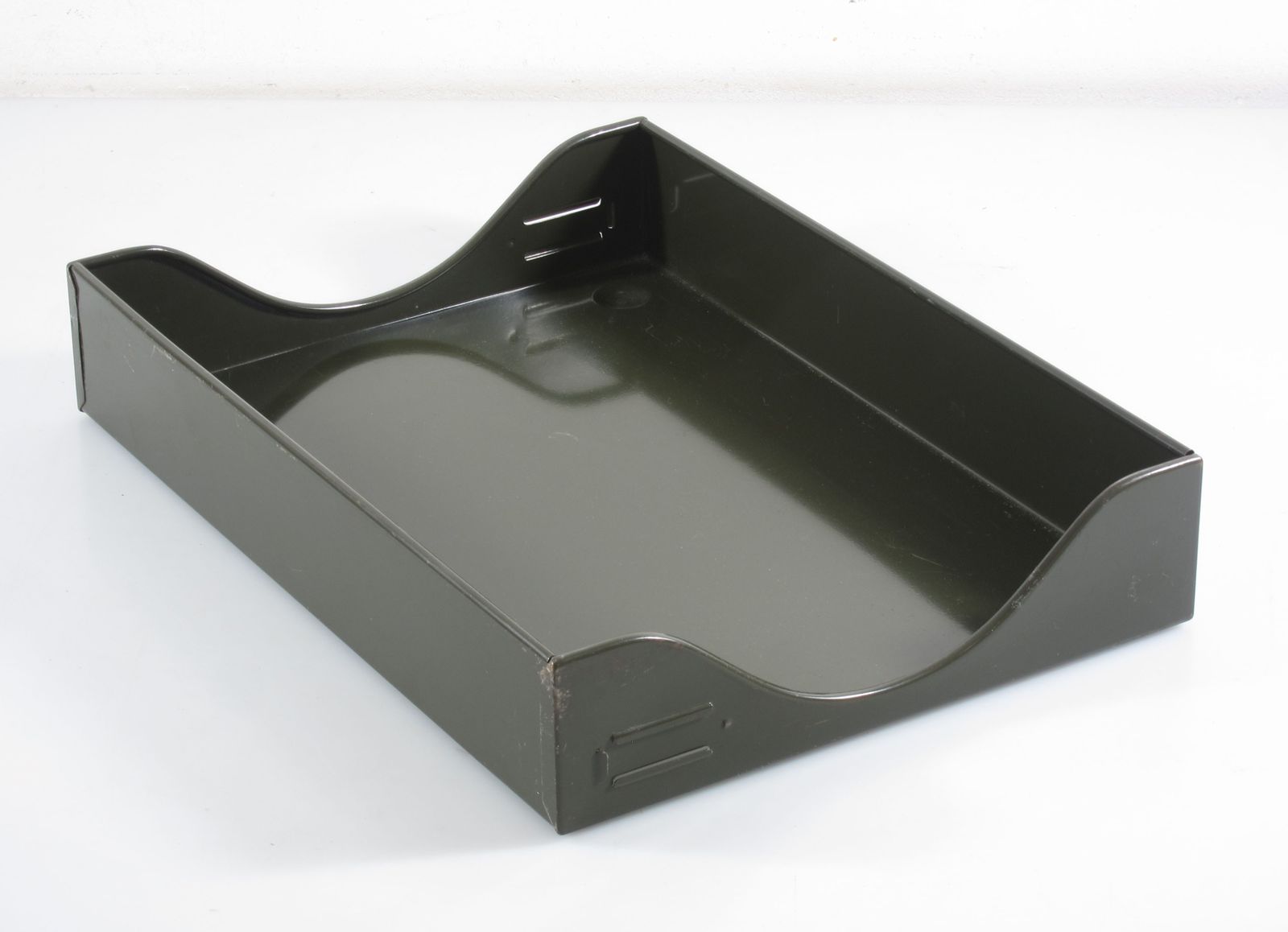 Bauhaus Style Vintage Industrial Green Letter Tray photo Home Decor
