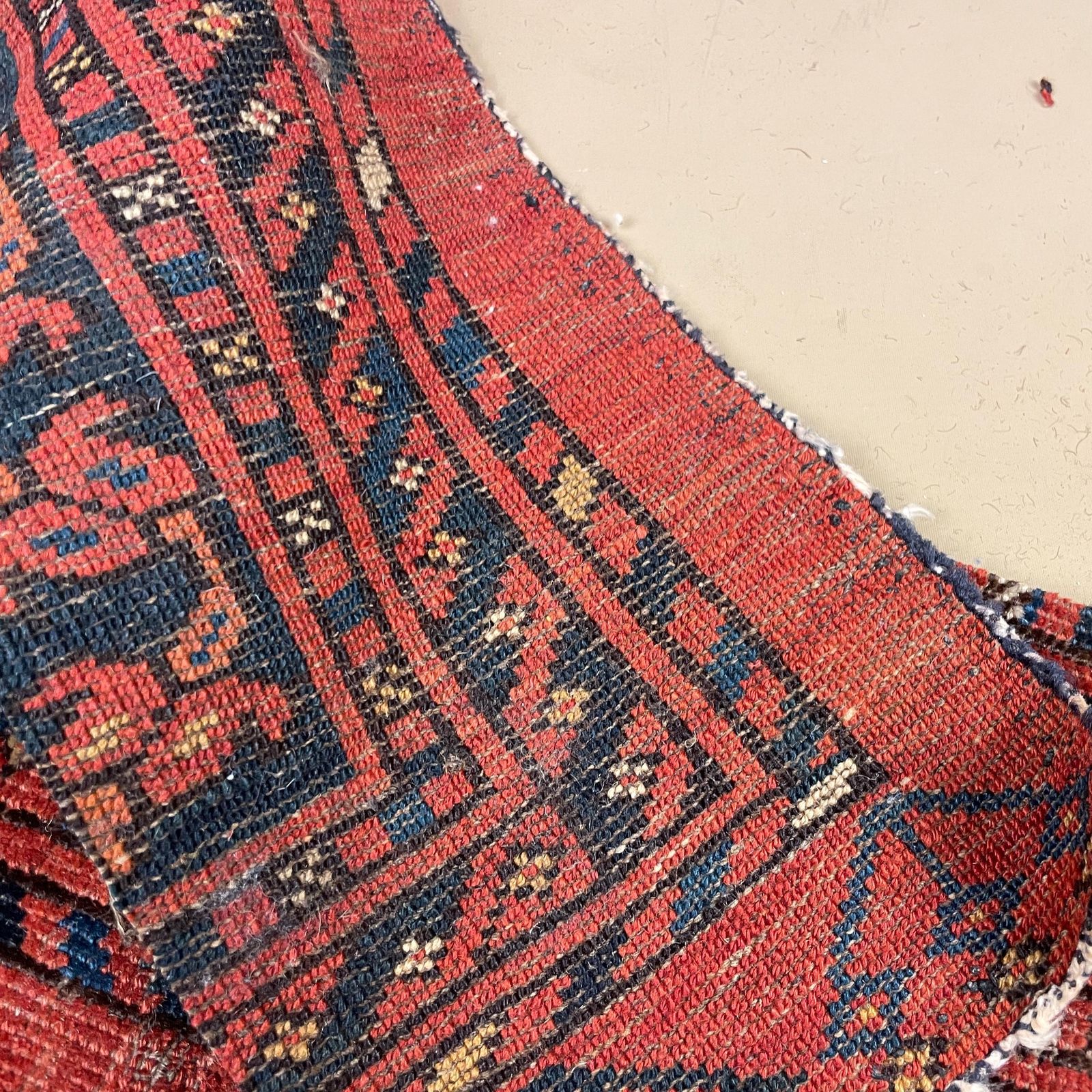 Pile Of Random Carpet Fabrics Upholstery Pattern Tapestry Craft Project Vintage Fabric Woven Patterned England Kilim Woven Wool photo vintage