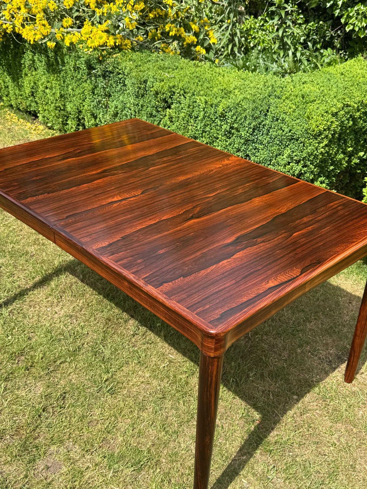 Mid Century Modern Danish Rosewood Dining Table And Eight Rosewood Chairs By H W Klein For Bramin 1960s   Pending A10 Certificate photo 8000.0