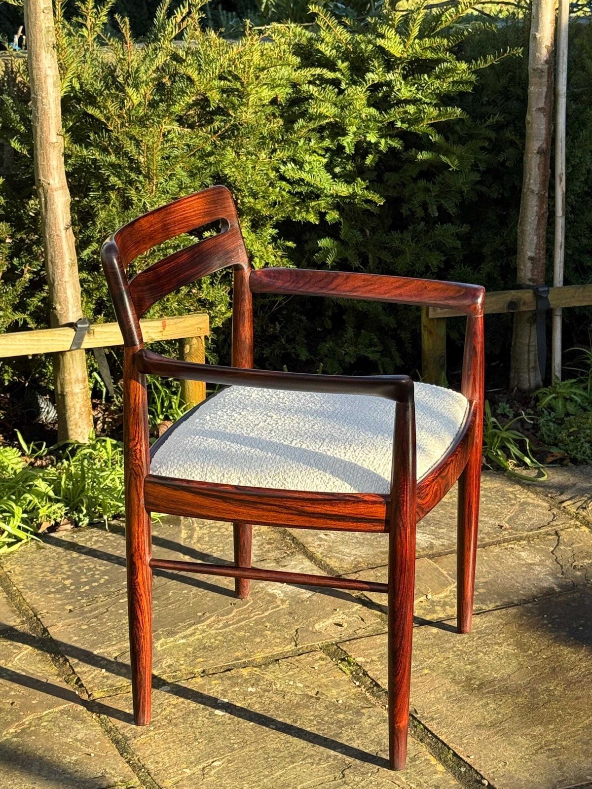 photo furniture Eight H W Klein For Bramin Rosewood Dining Chairs Denmark 1960