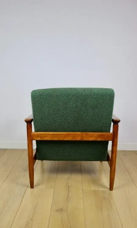 Gfm 142 Armchair, Designed By Edmund Homa From The 1970s, Green Bouclé   2 Pieces Available photo vintage