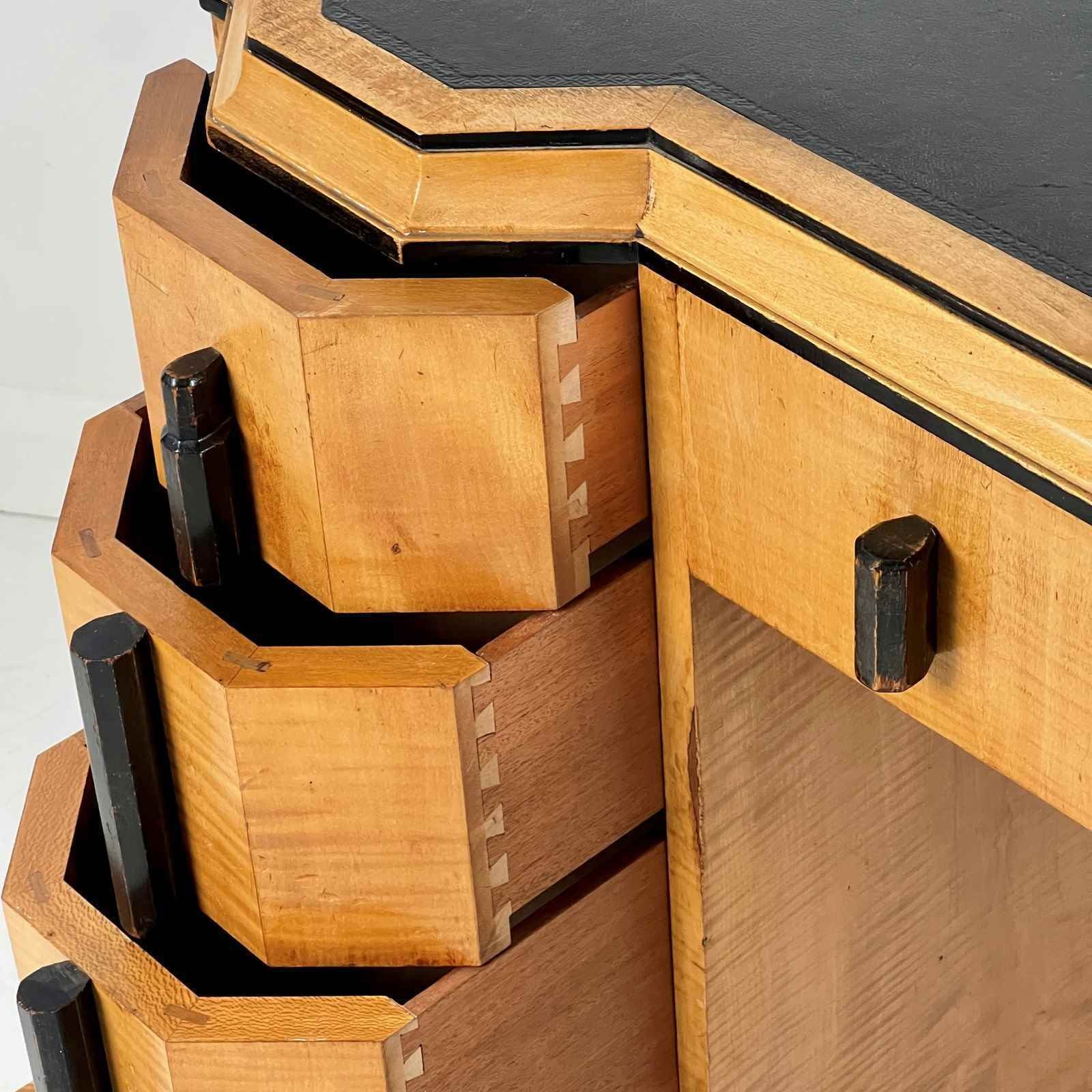 Art Deco Desk Attributed To Heal’s, London – Satin Birchwood photo vinterior