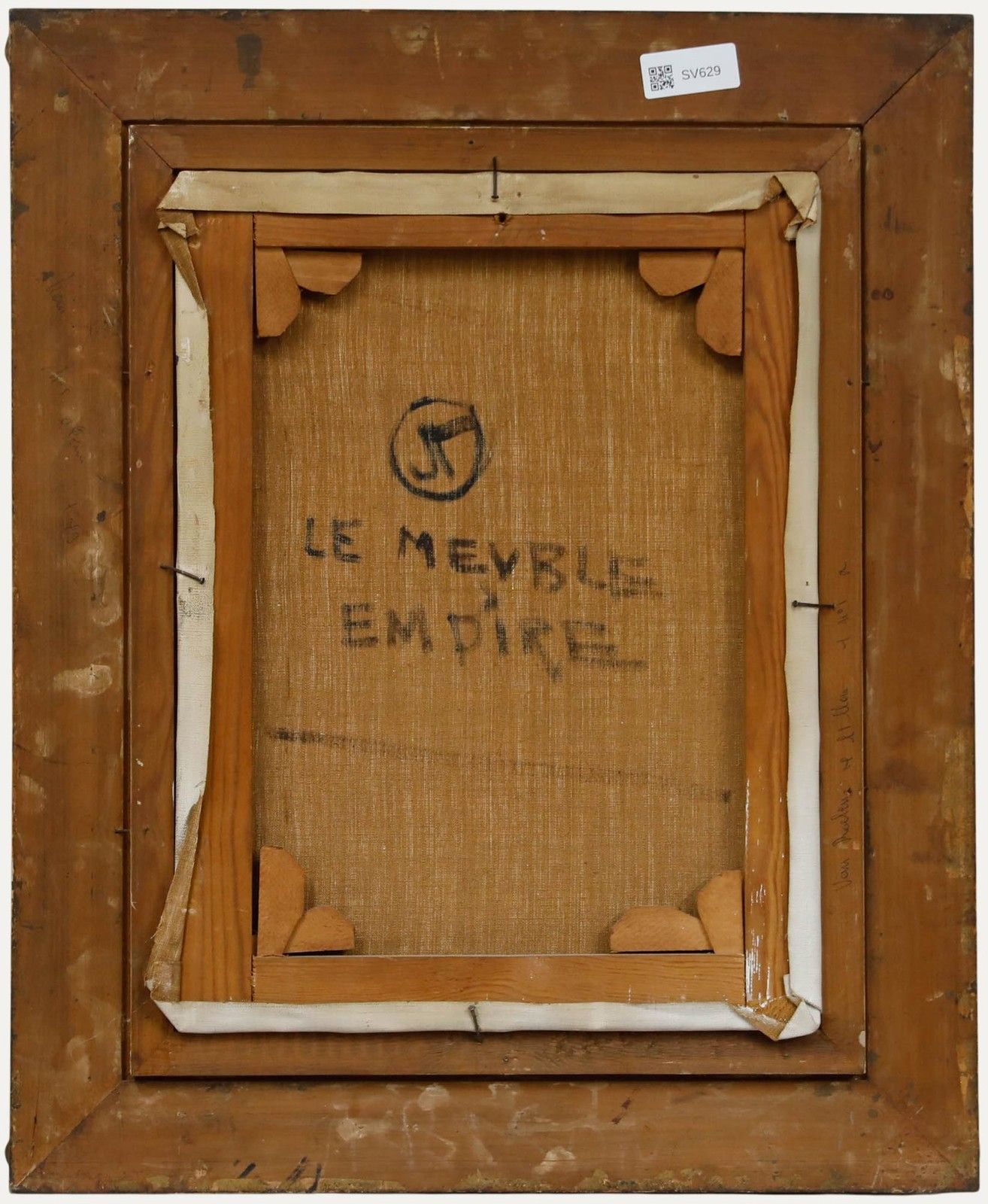 Jehan Frison (1882 1961) Framed Early 20th Century Oil, Le Meuble Empire photo for sale