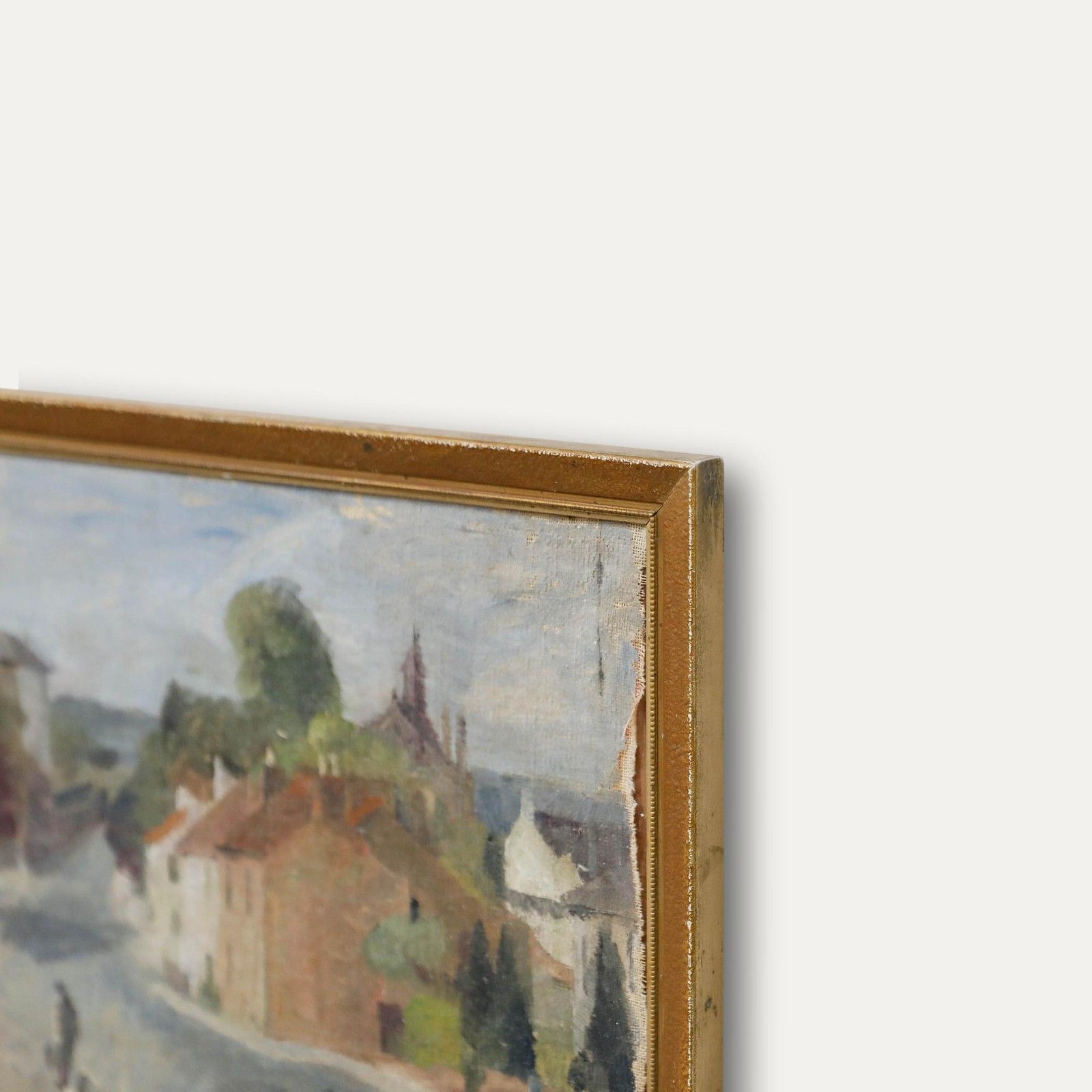 Attrib. Margaret A. Norman (1908 1976) Oil, Bristol View From Eastfield Road photo vinterior
