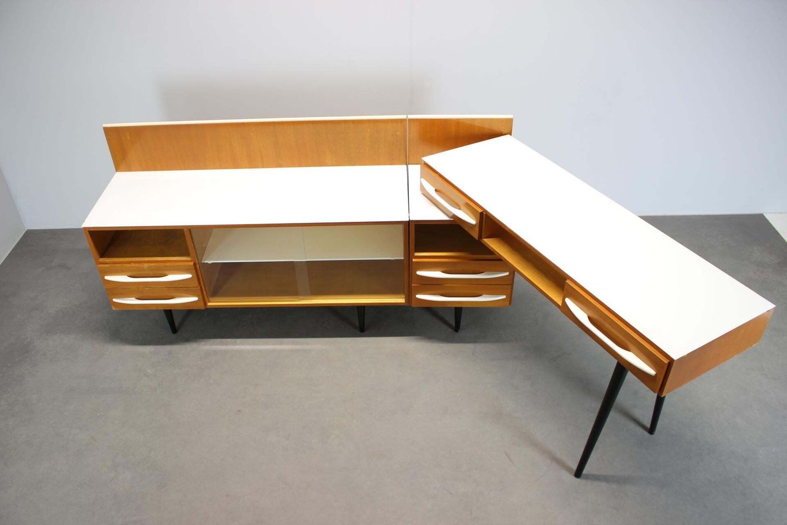 photo for sale Mid Century Modular Desk And Storage Unit By Mojmír Požár, Up Závody, 1960s