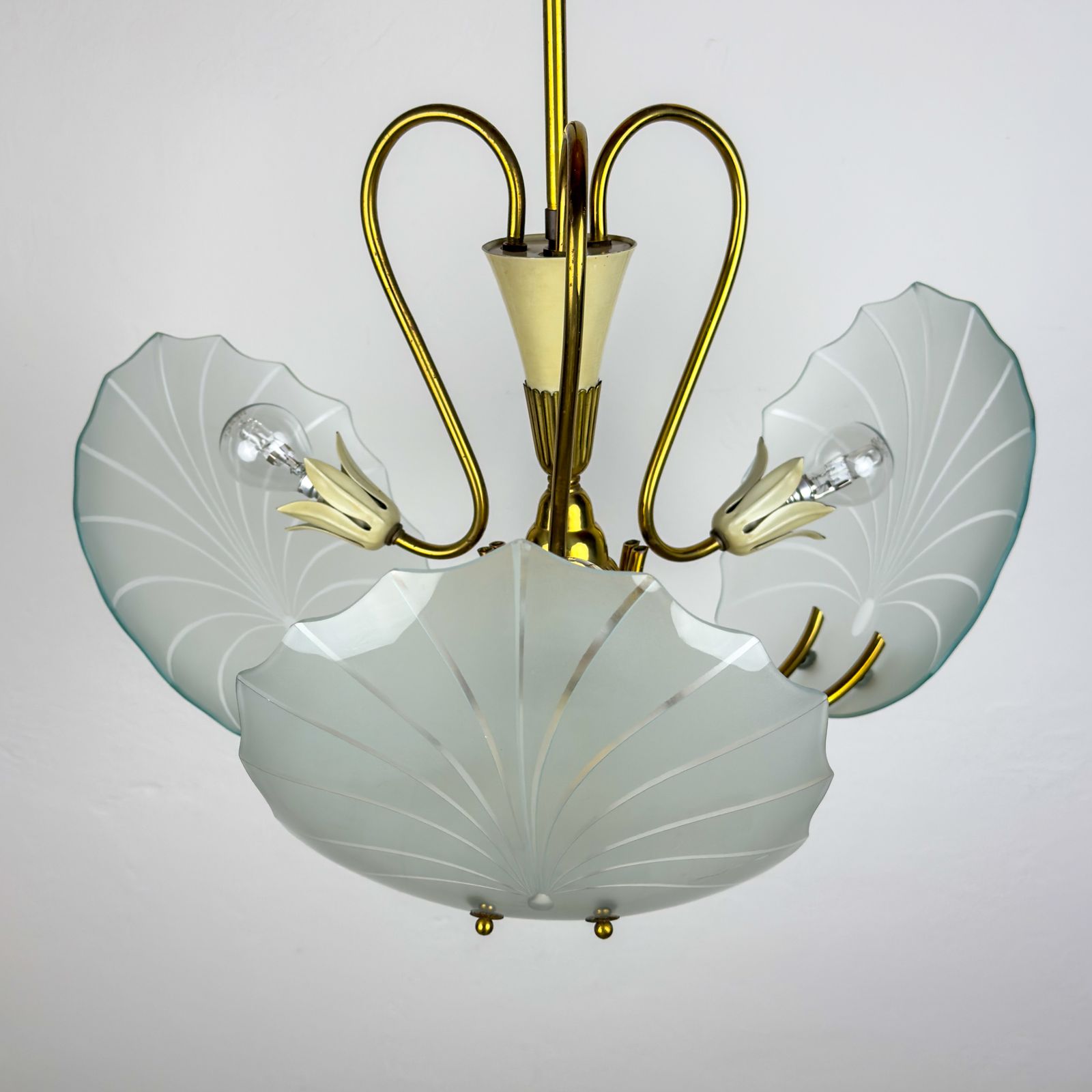 Antique Chandelier, In Style Of Pietro Chiesa For Fontana Arte, Italy, 1930s photo furniture