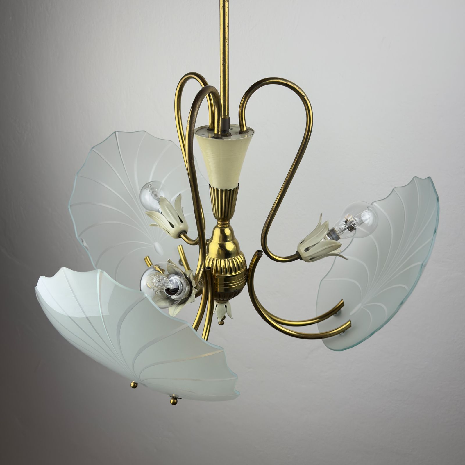 Antique Chandelier, In Style Of Pietro Chiesa For Fontana Arte, Italy, 1930s photo buy
