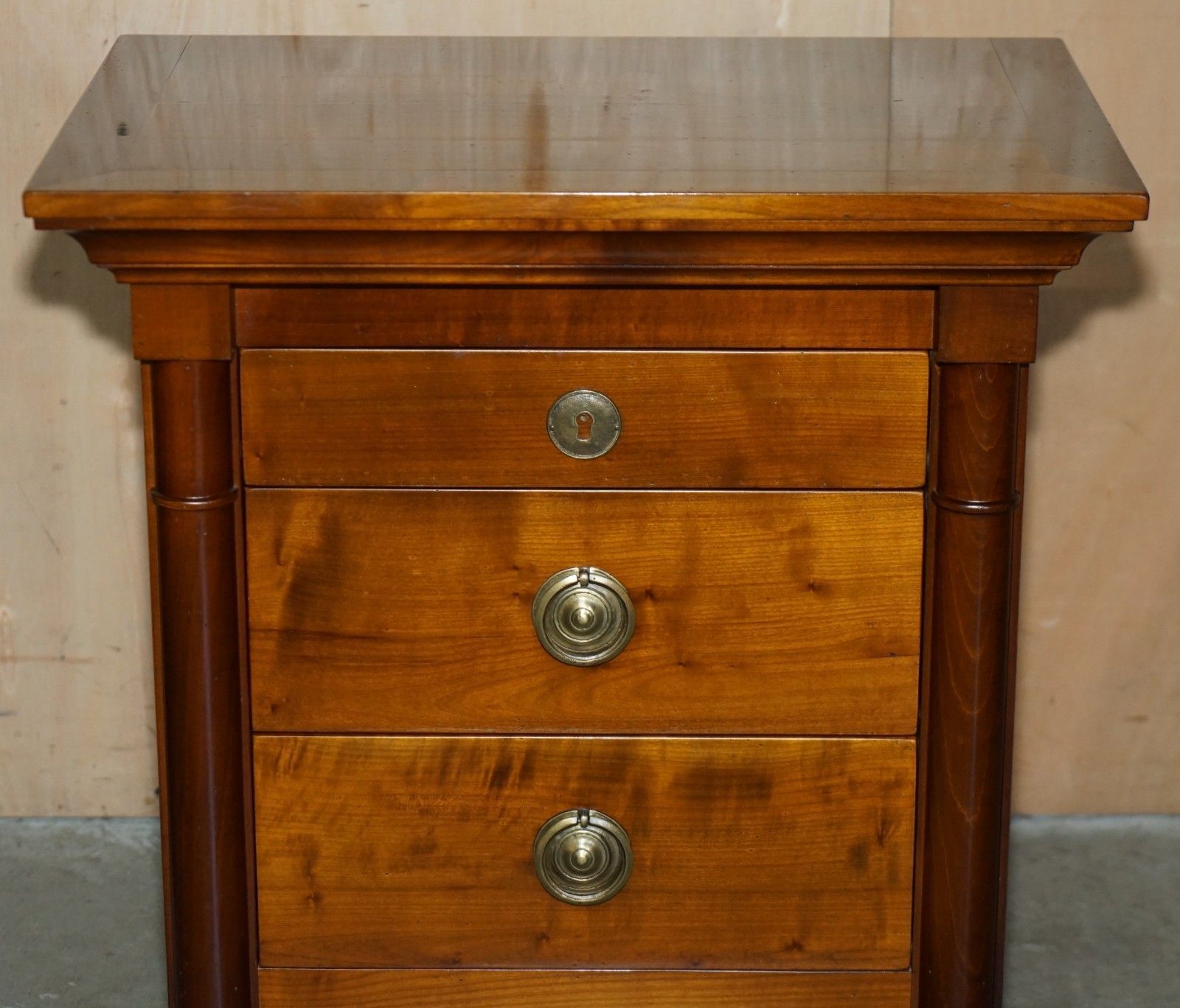Pair Of Grange Furniture Paris France Cherrywood Nightstands Or Lamp Wine Tables photo buy